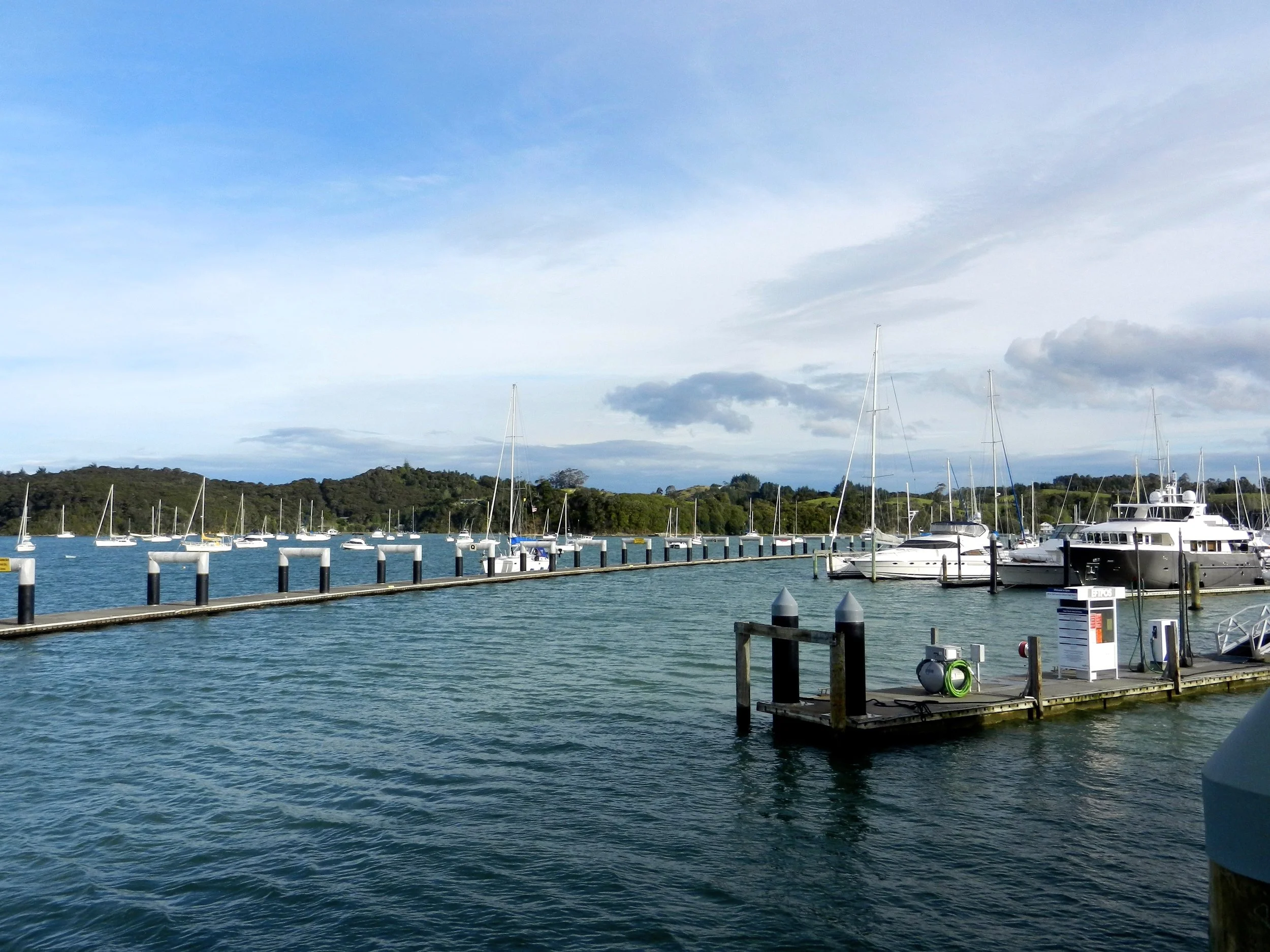 Refuelling at Opua Marina before Tasman Sea crossing