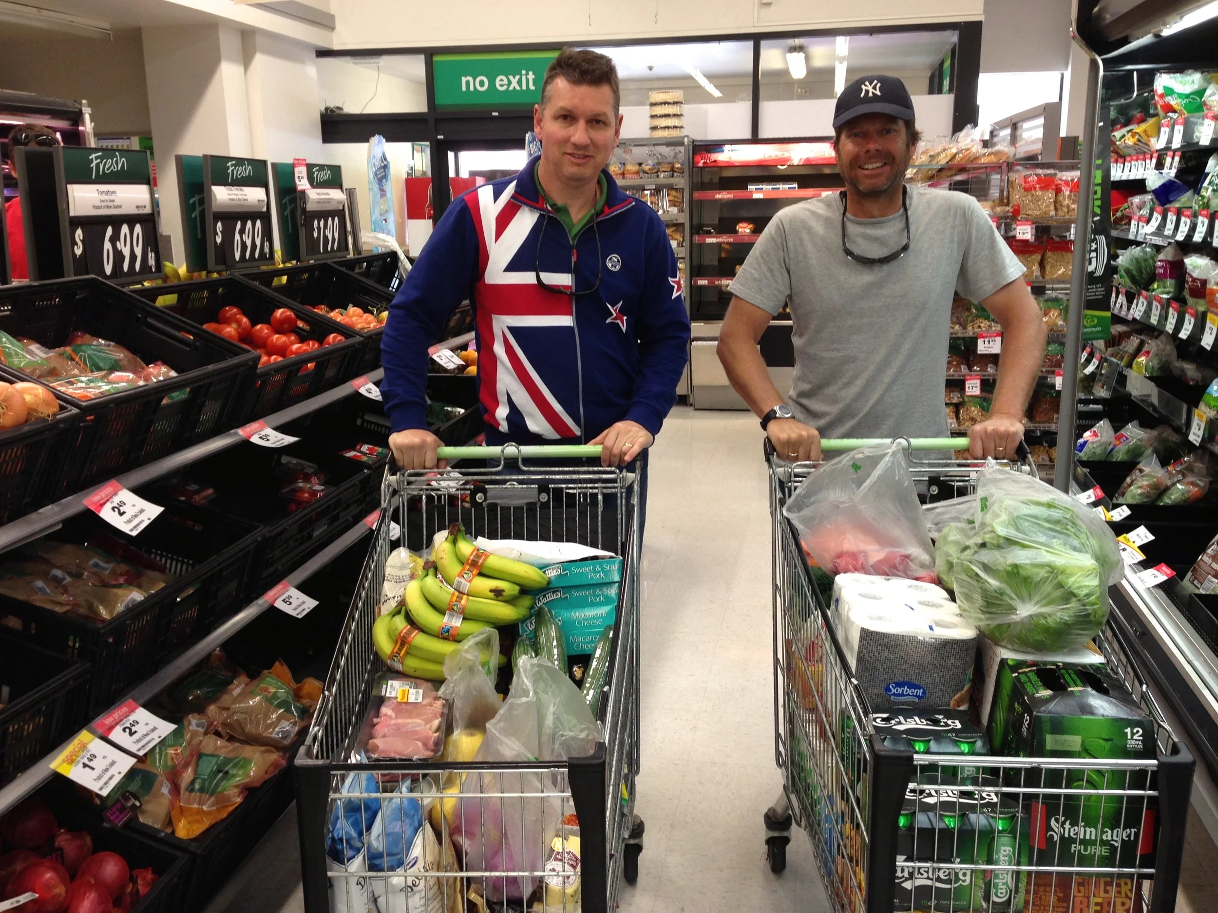 Final provisioning before Tasman Sea crossing