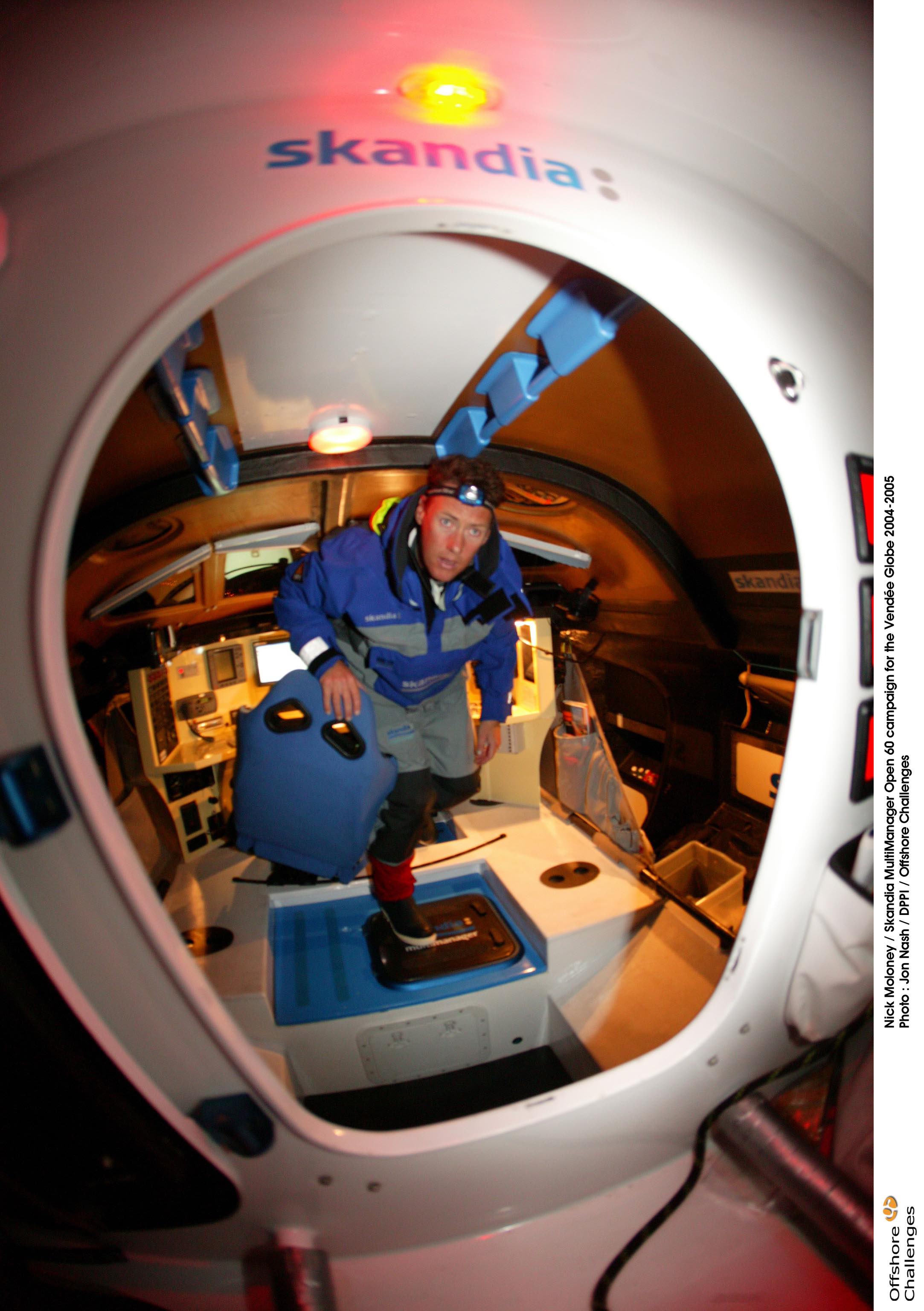 Nick Moloney sails Skandia in Vendee Globe