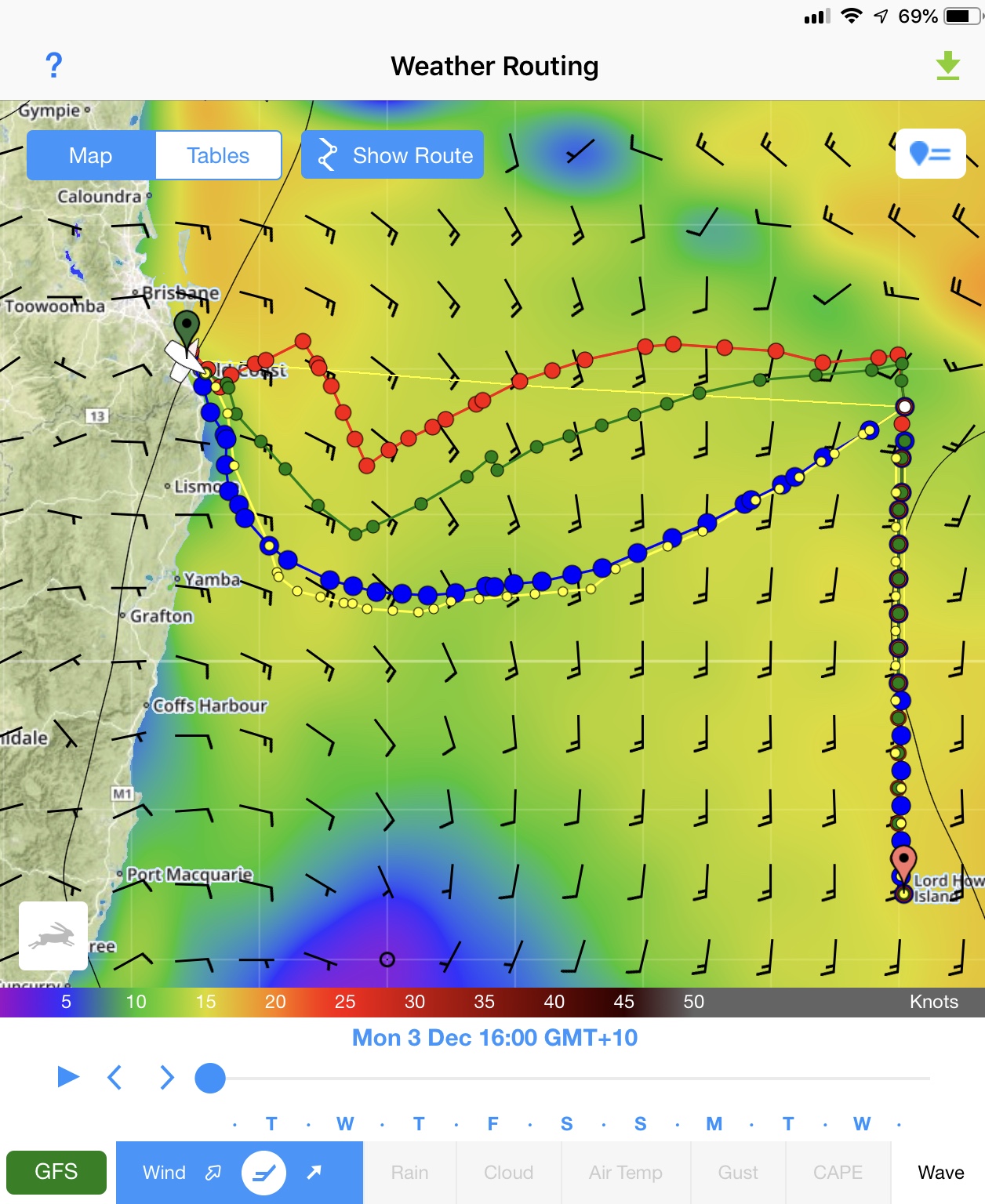 Southport to Lord Howe Island