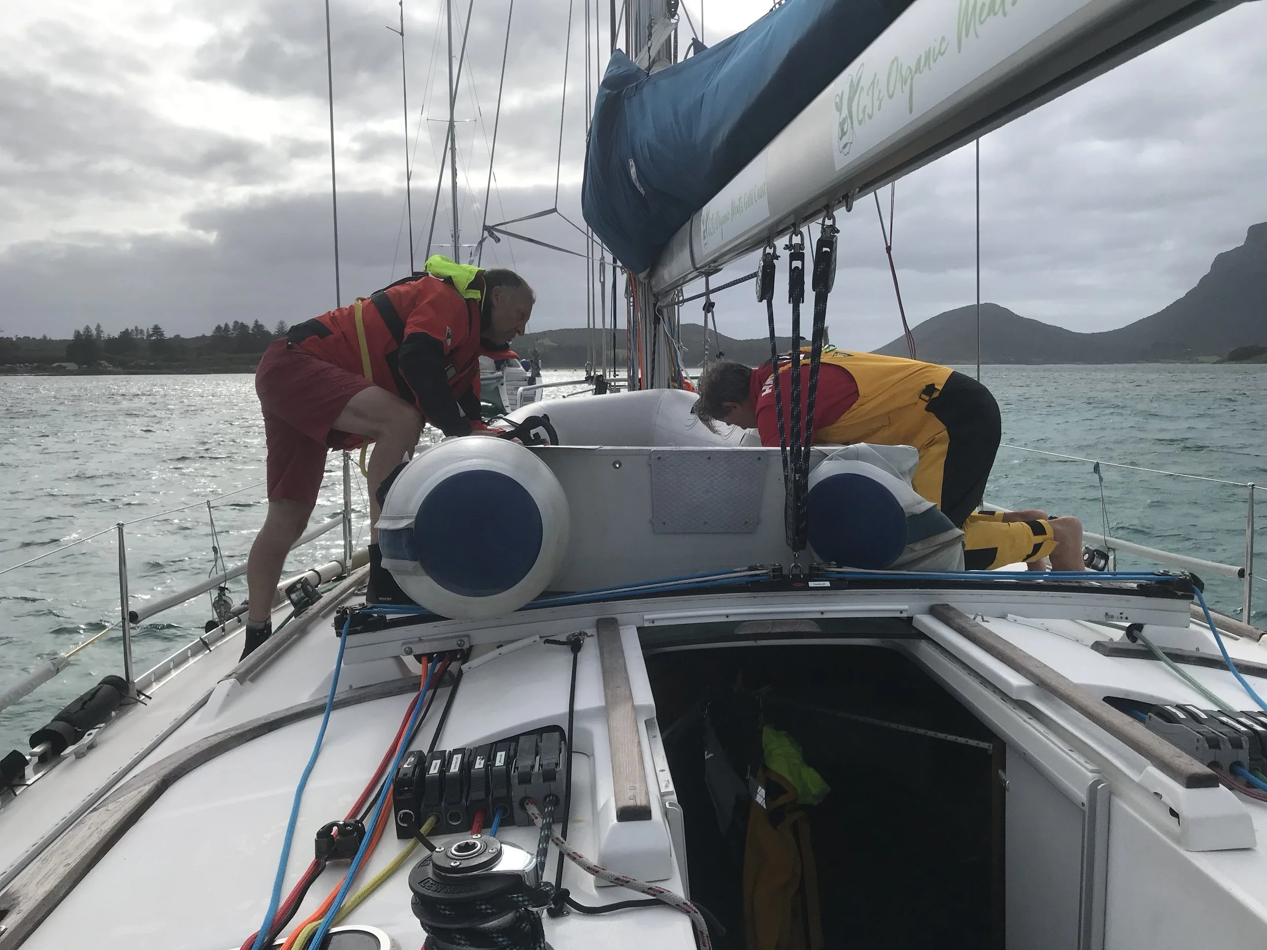 sailing the ocean to Lord Howe Island