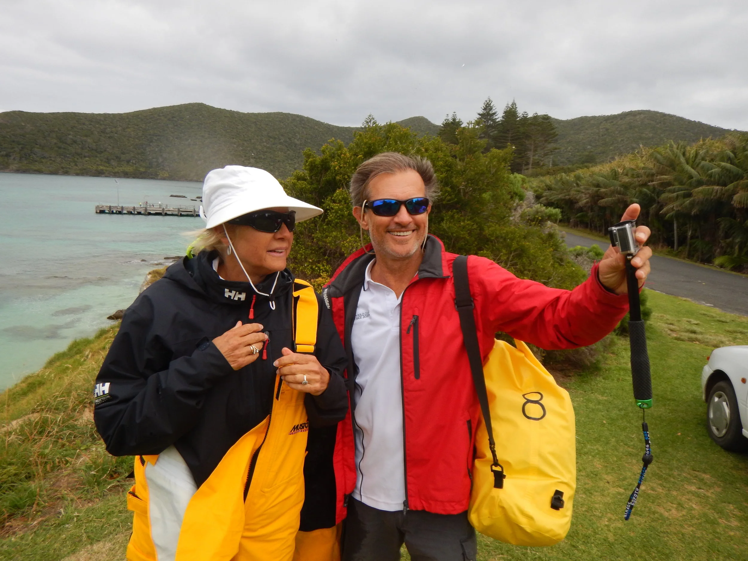 Sailing into Lord Howe Island
