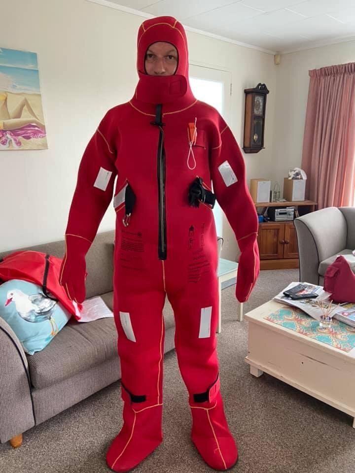 10 Immersion suits onboard keep you alive in 5 degree water temps