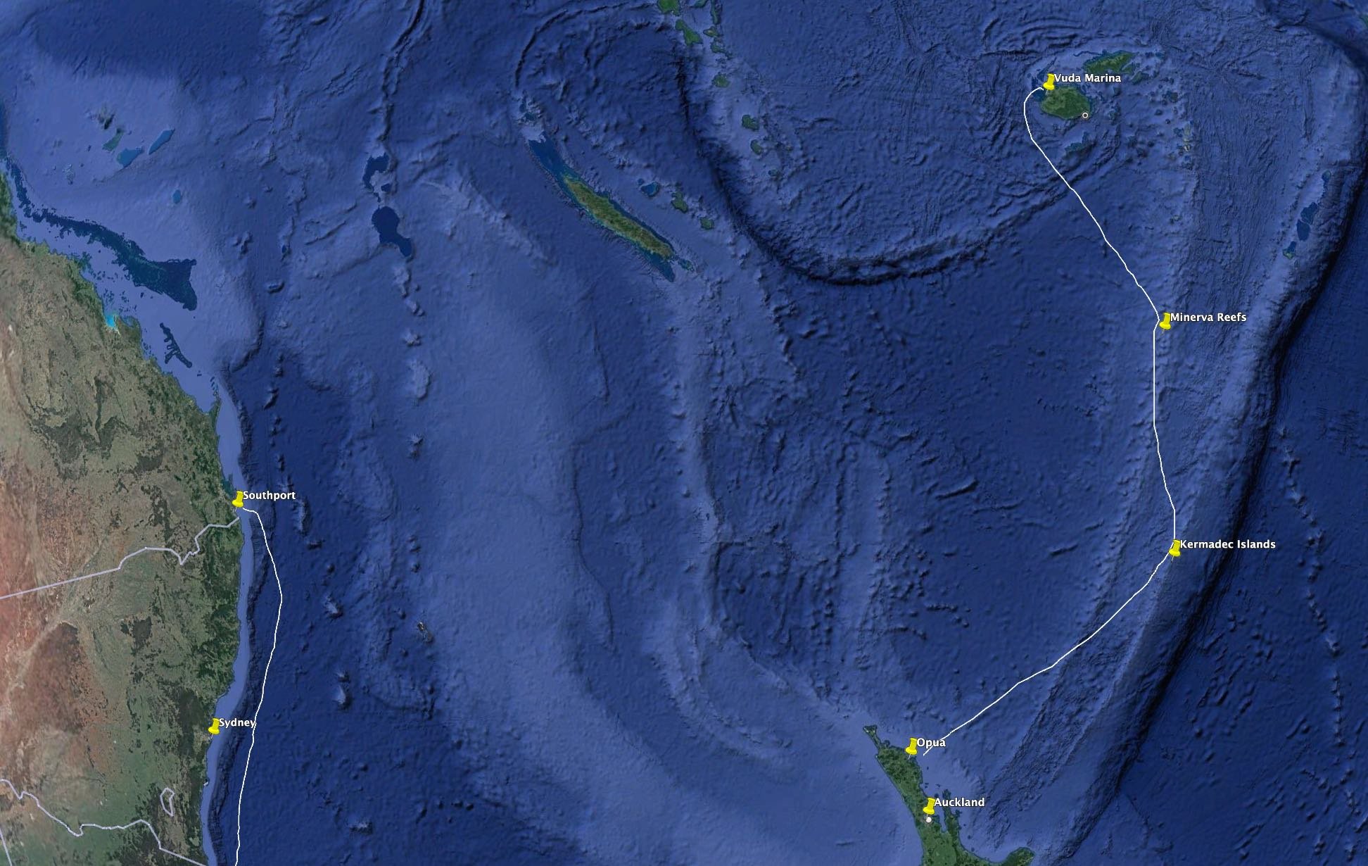 Opua to Kermadecs to Minerva Reef to Fiji Jun 2024 — Ocean Sailing ...