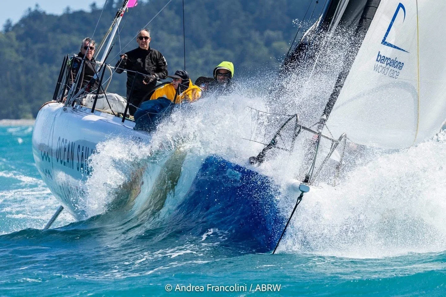 Day 3 at Airlie Beach Race Week. A tough day at the office for the Awen crew with 25+ knots and wind against tide for the first 40 minutes of the race. We opted not to put up a kite on the deep downwind legs and it cost us time, finishing 6th (last) 