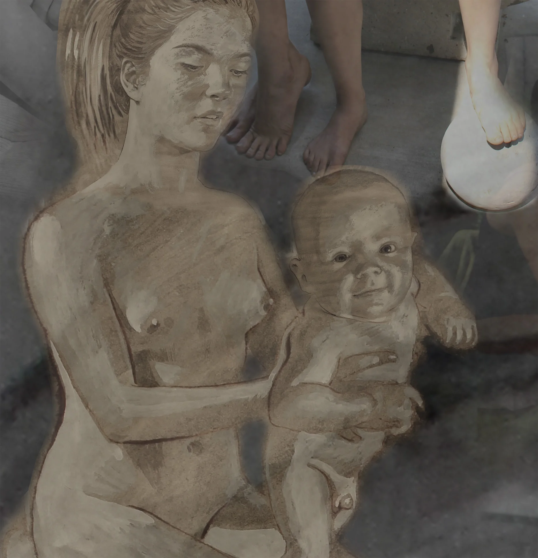 "Resolution" detail - virgin and child