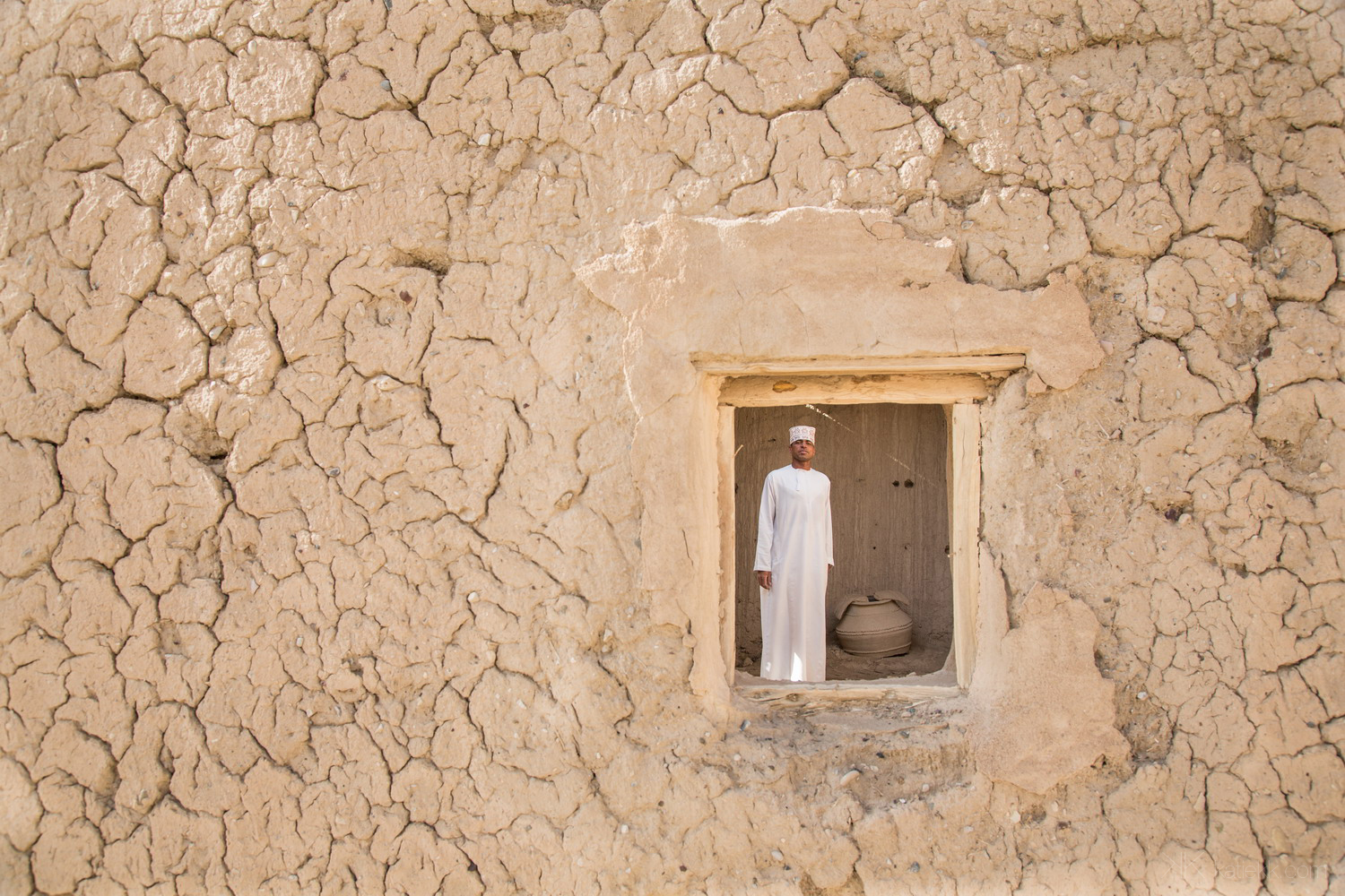 The old fortified city of Sulaif provided the perfect frame for this stoic shot of our guide.