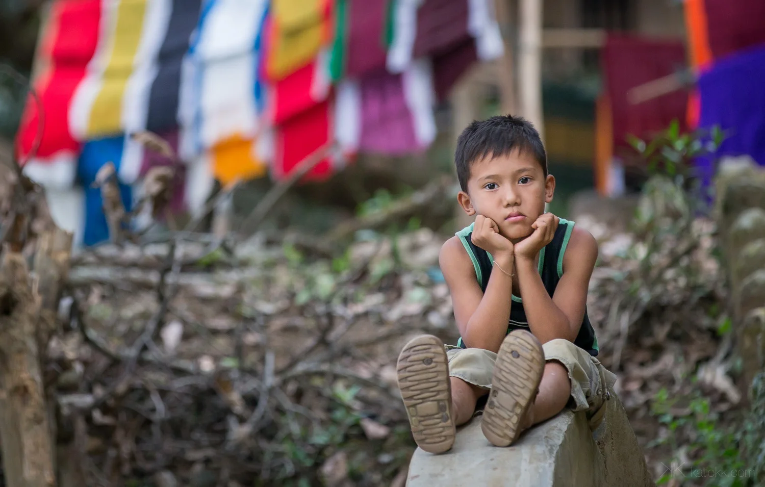 Bangladesh, February 2016. Young boy in his thought in Bangladesh