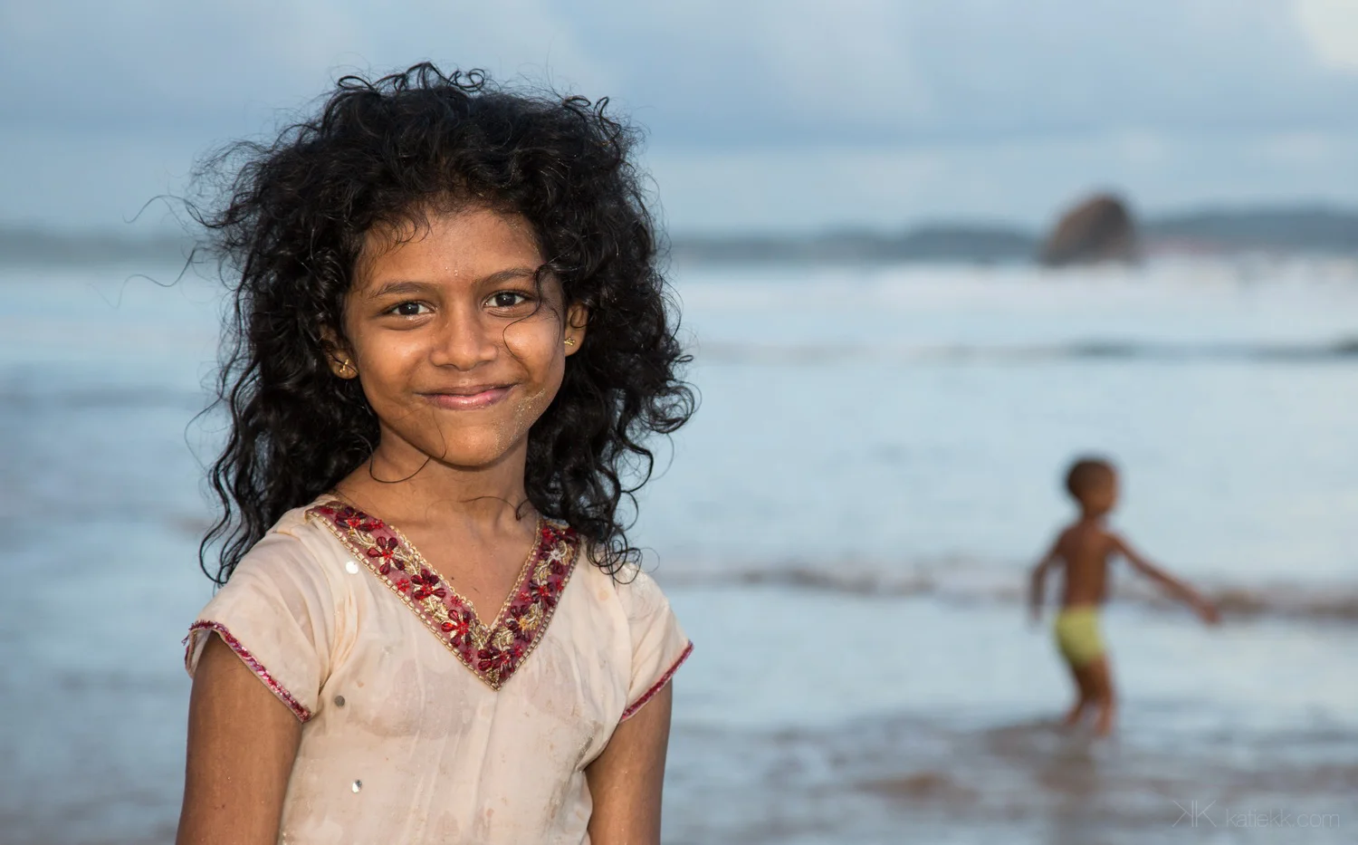Sri Lanka, August 2015. I went to the Beach in Galle to see sunset. I noticed this girl full off life and happiness. I asked a permission to photograph and she turned into a model, so happy to receive my attention. I was happy too… It was a beautiful moment with a perfect stranger.