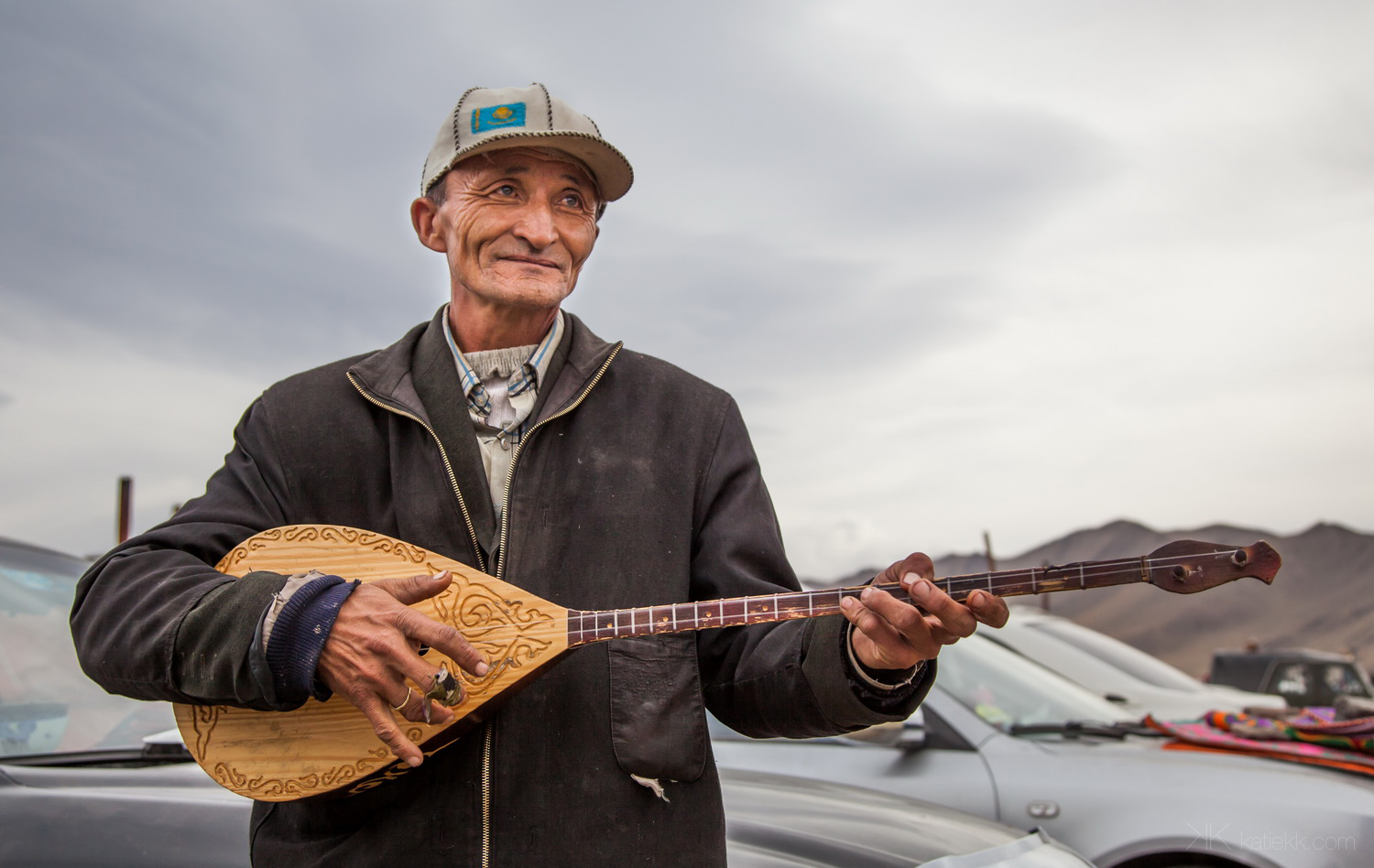 Mongolia, October 2015. Ulgii Eagle Festival. Out of nowhere this man appeared and asked me in a mix of languages if I would permit him to sing for me. I happily obliged at this almost romantic gesture. He was very sweet.
