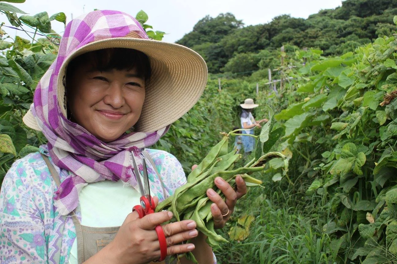 自宅の裏庭が荒れ放題、草ボウボウでとってももったいない状態でした。その土地を開拓して家庭菜園を作ってみたかったのですが、つい最近まで東京に住んでいて、まるで土をさわる機会が無く どこから手をつけていいかわからない状態でした。 知識も無く畑を作ってもきっとタネや苗を無駄にしてしまうかもしれないと思っていました。でも、そういうknow-howを楽しく教えてくれて、収穫した野菜、そして毎回違う素材で、変わった保存法を教えてもらえるのがとっても勉強になっています。 自分達が作った野菜を始めて収穫して食べた時の感動や、ファームキャニングに入るまでは料理の時に野菜の皮やヘタ、大根やカブの葉も捨ててましたが そんないつも捨てていた部分さえ愛おしく全てを工夫して食すようになりました♪♪ 太陽、水、土、緑、日本四季に感謝しながら今は暮らしております♡ (3期 神奈川県横須賀市・ヘア&メーキャップアーティスト)