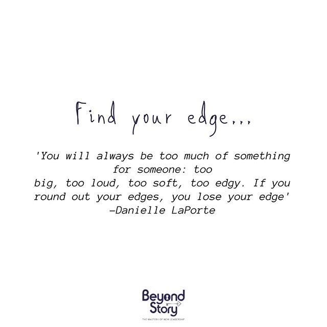 What's your edge? #reconnectwithyourself #whoyouare