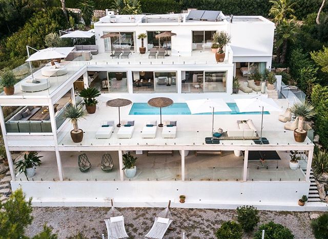 Here&rsquo;s a view of our recent Ibiza villa project from the air! Thanks @analuiphotography #ibizavilla #hipibiza