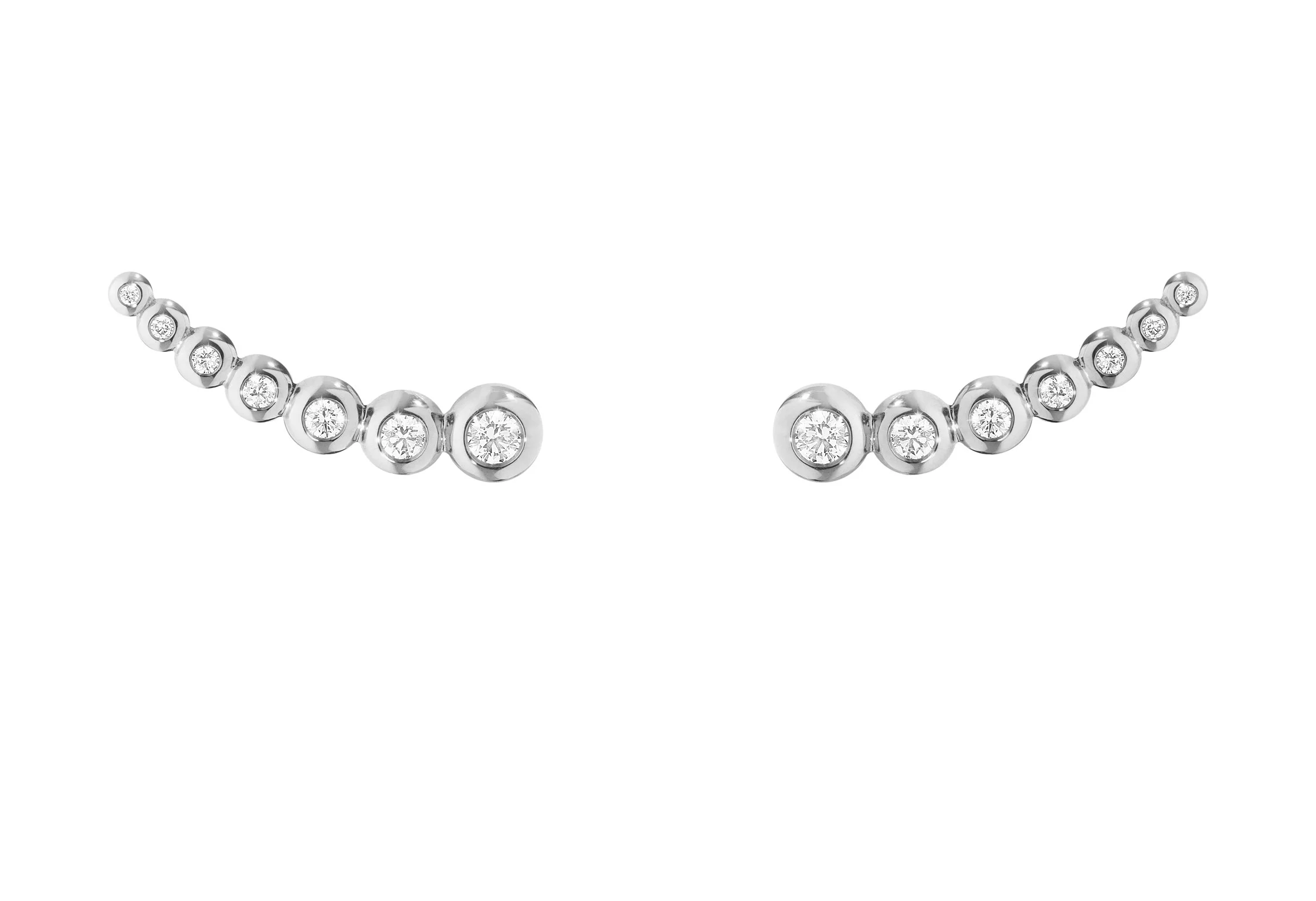 GEORG JENSEN - AURORA ØREPYNT HVITTGULL MED DIAMANTER 16.750,-
