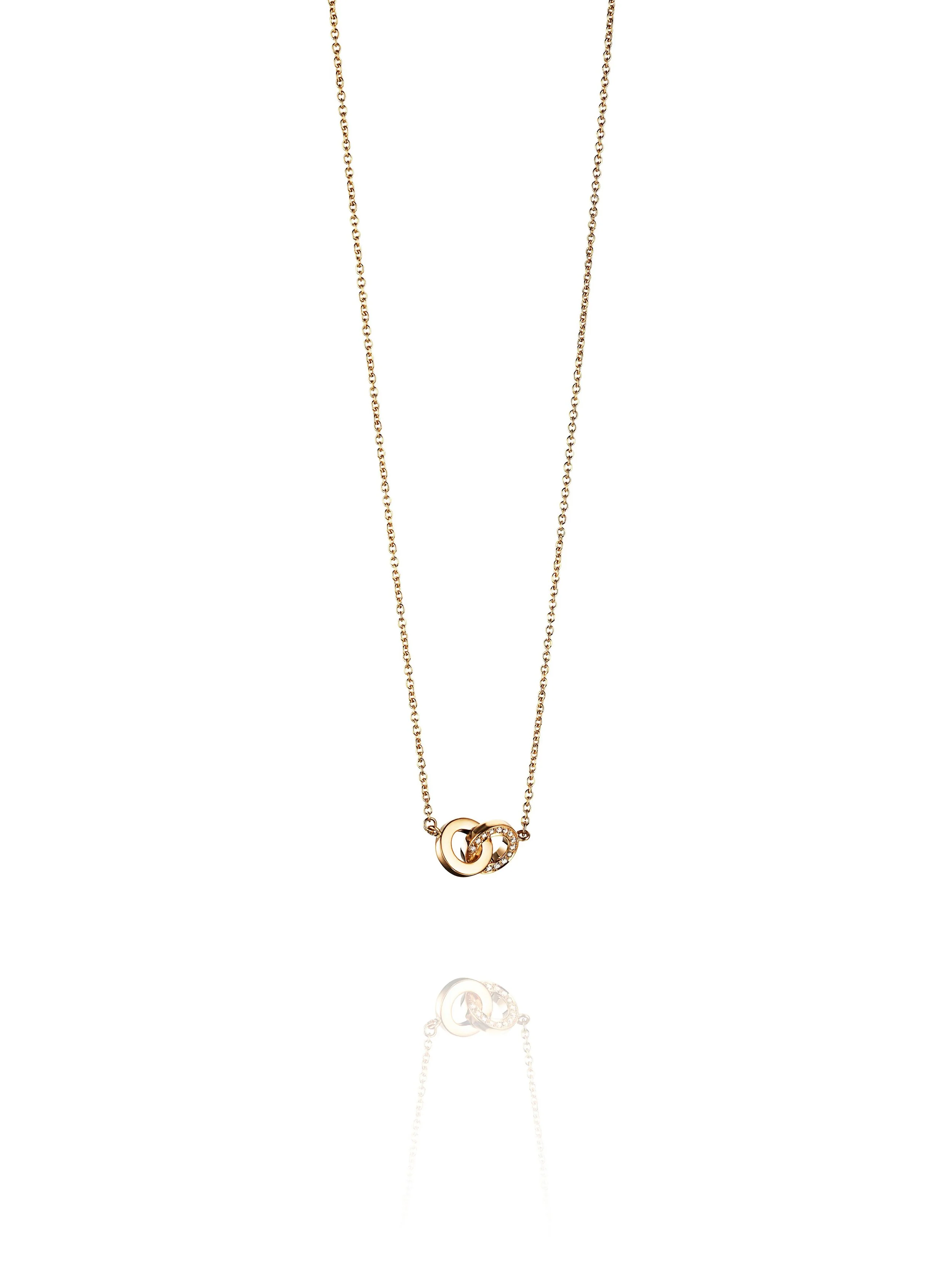 EFVA ATTLING - MINI TWOSOME AND STAR SMYKKE I 18KT GULL 10.500,-