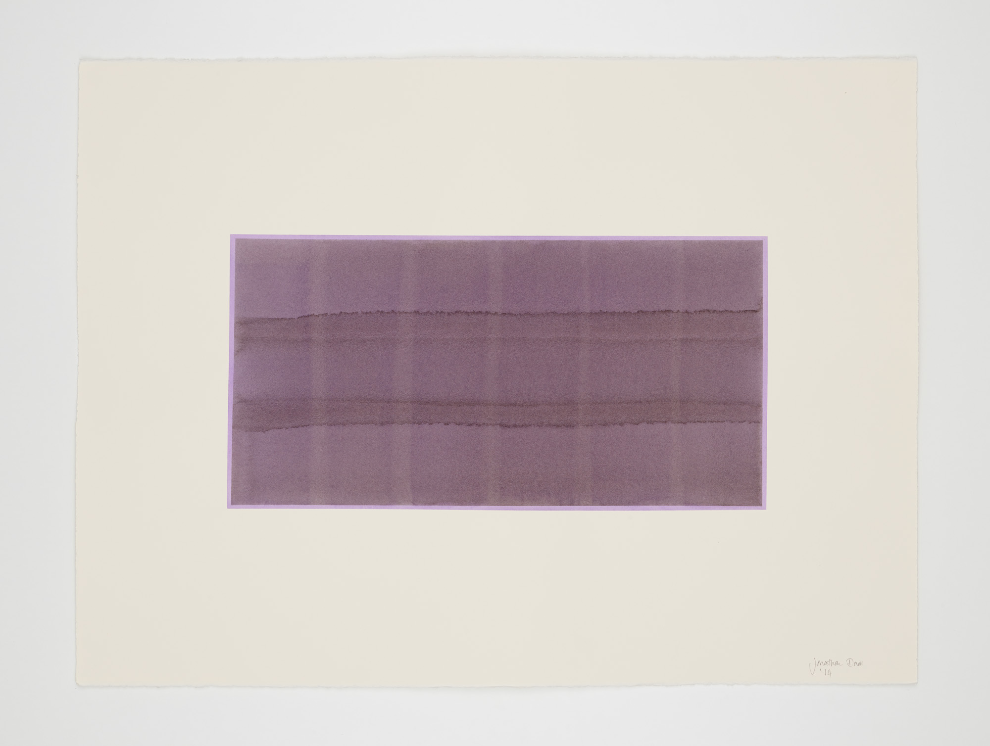 watercolour on deckle edged paper, 76x57cm Photograph : Sun Lee