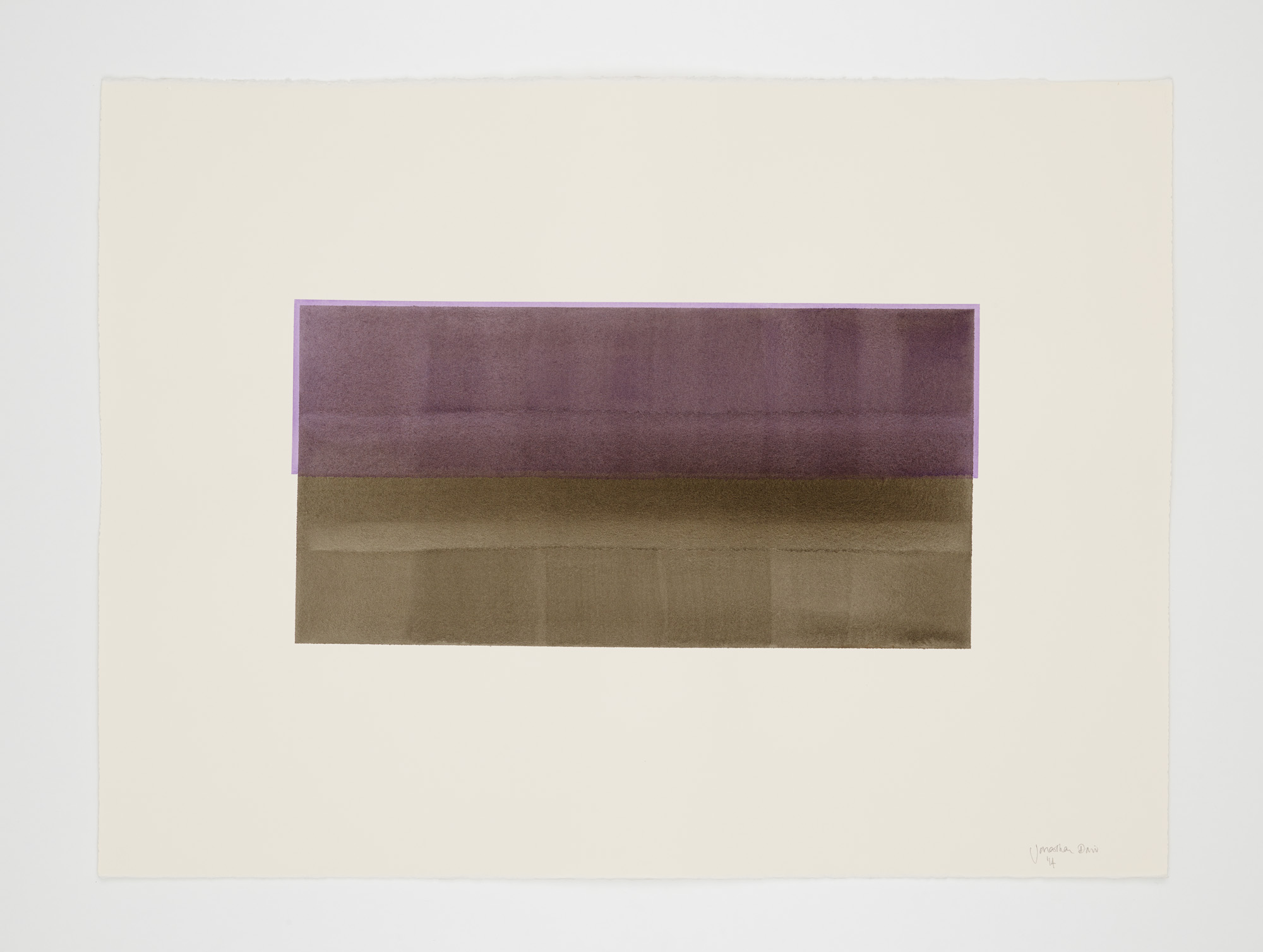 watercolour on deckle edged paper, 76x57cm Photograph : Sun Lee