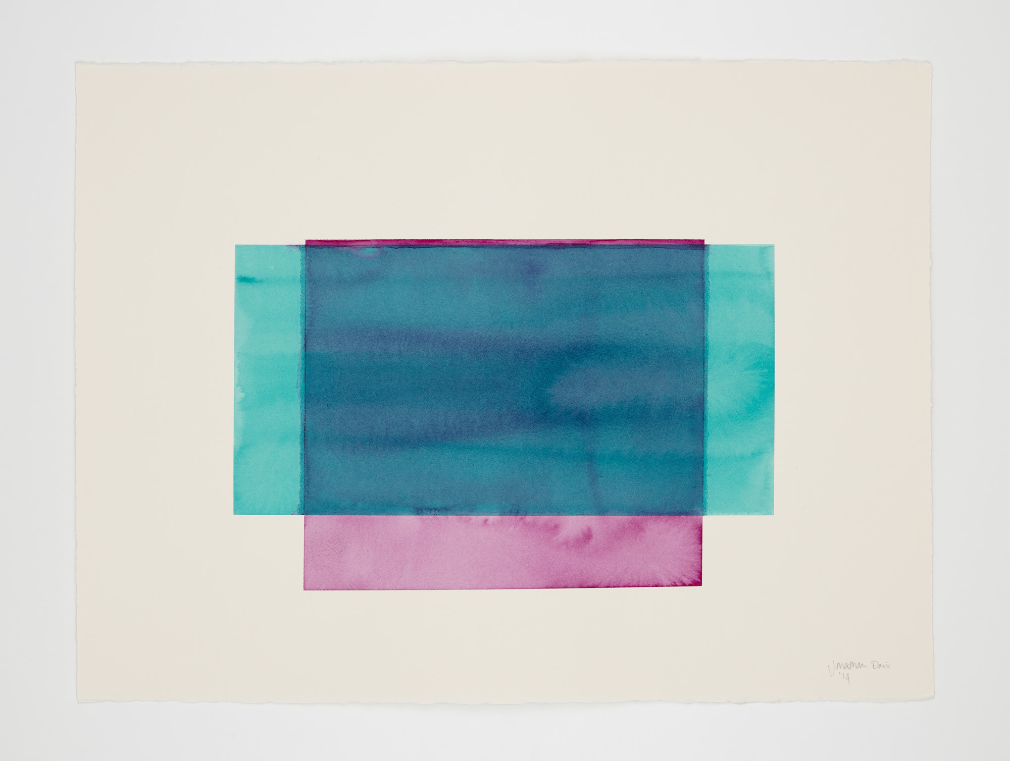 watercolour on deckle edged paper, 76x57cm Photograph : Sun Lee