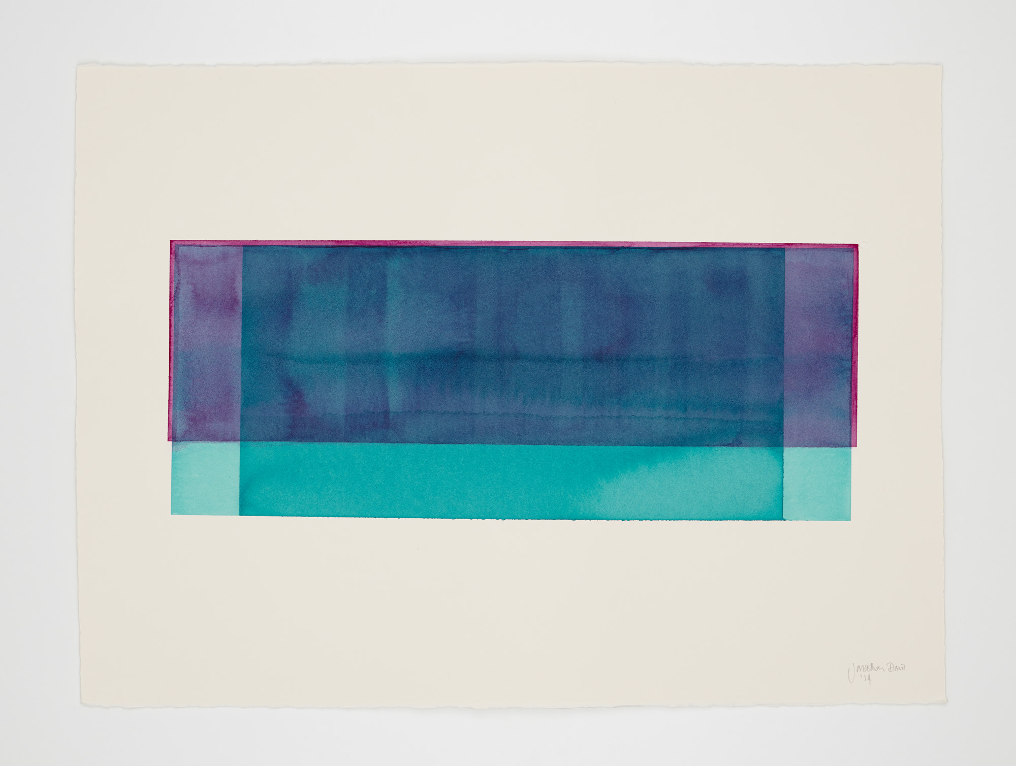 watercolour on deckle edged paper, 76x57cm Photograph : Sun Lee