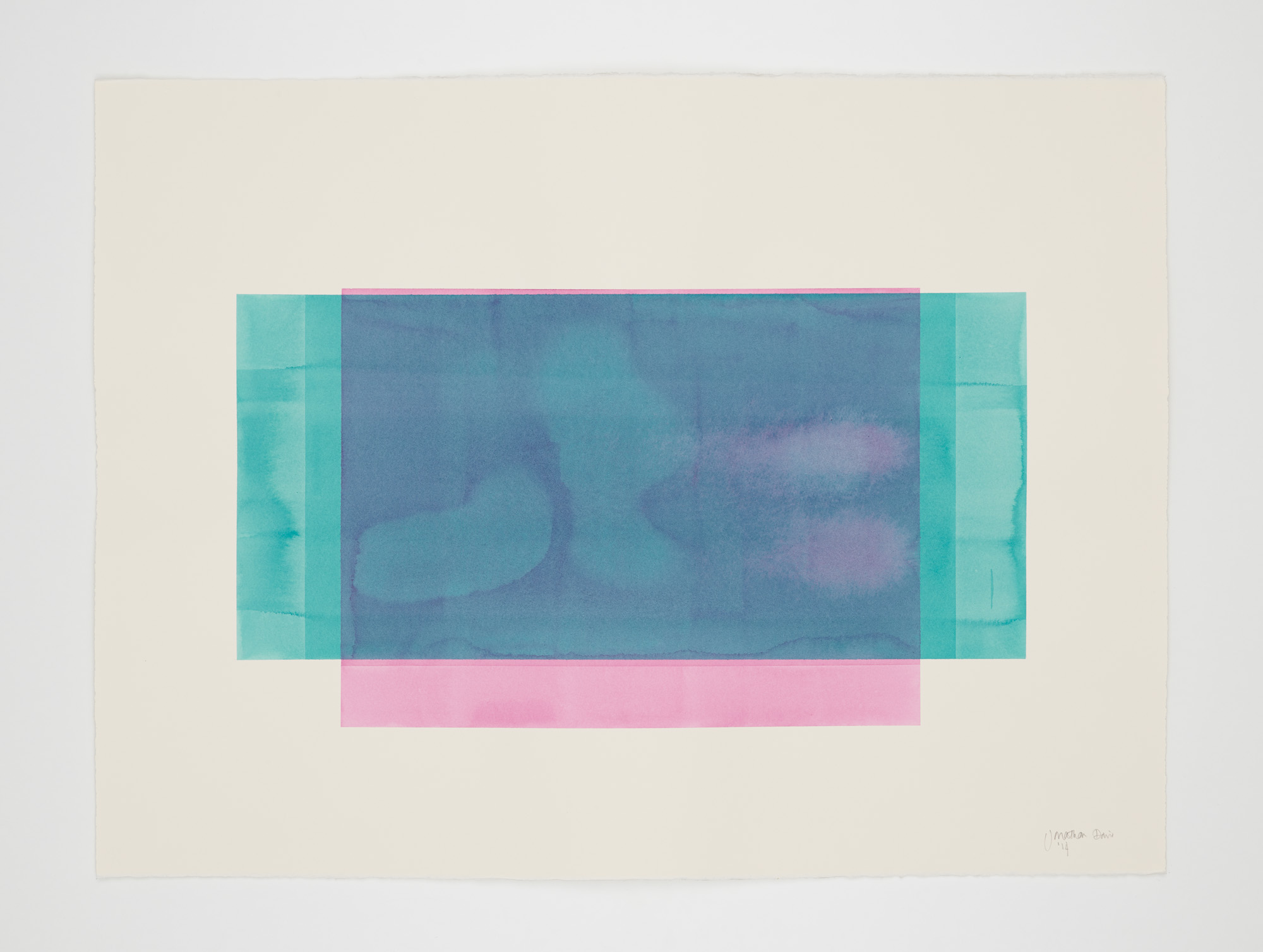 watercolour on deckle edged paper, 76x57cm Photograph : Sun Lee
