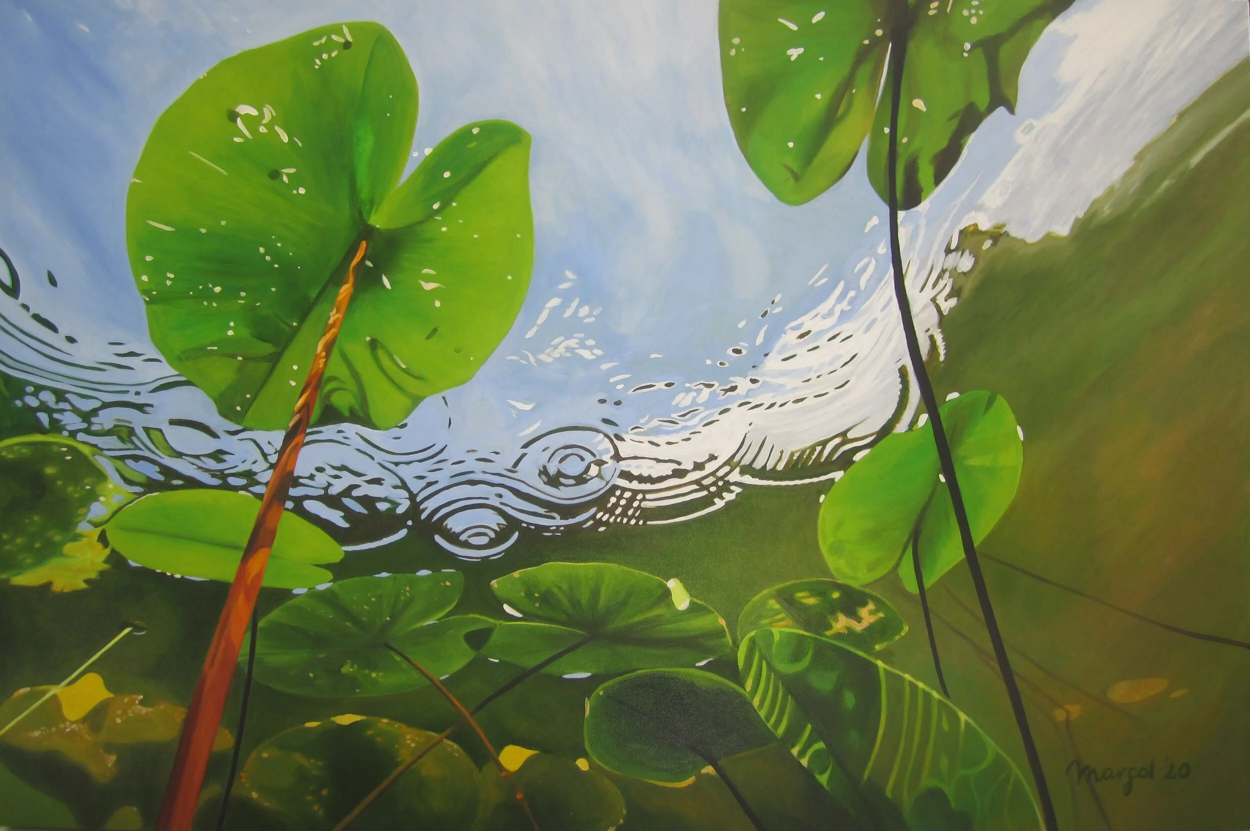 Lelies 22 (Lemniscaat), olieverf op doek, 80 cm x 120 cm.JPG