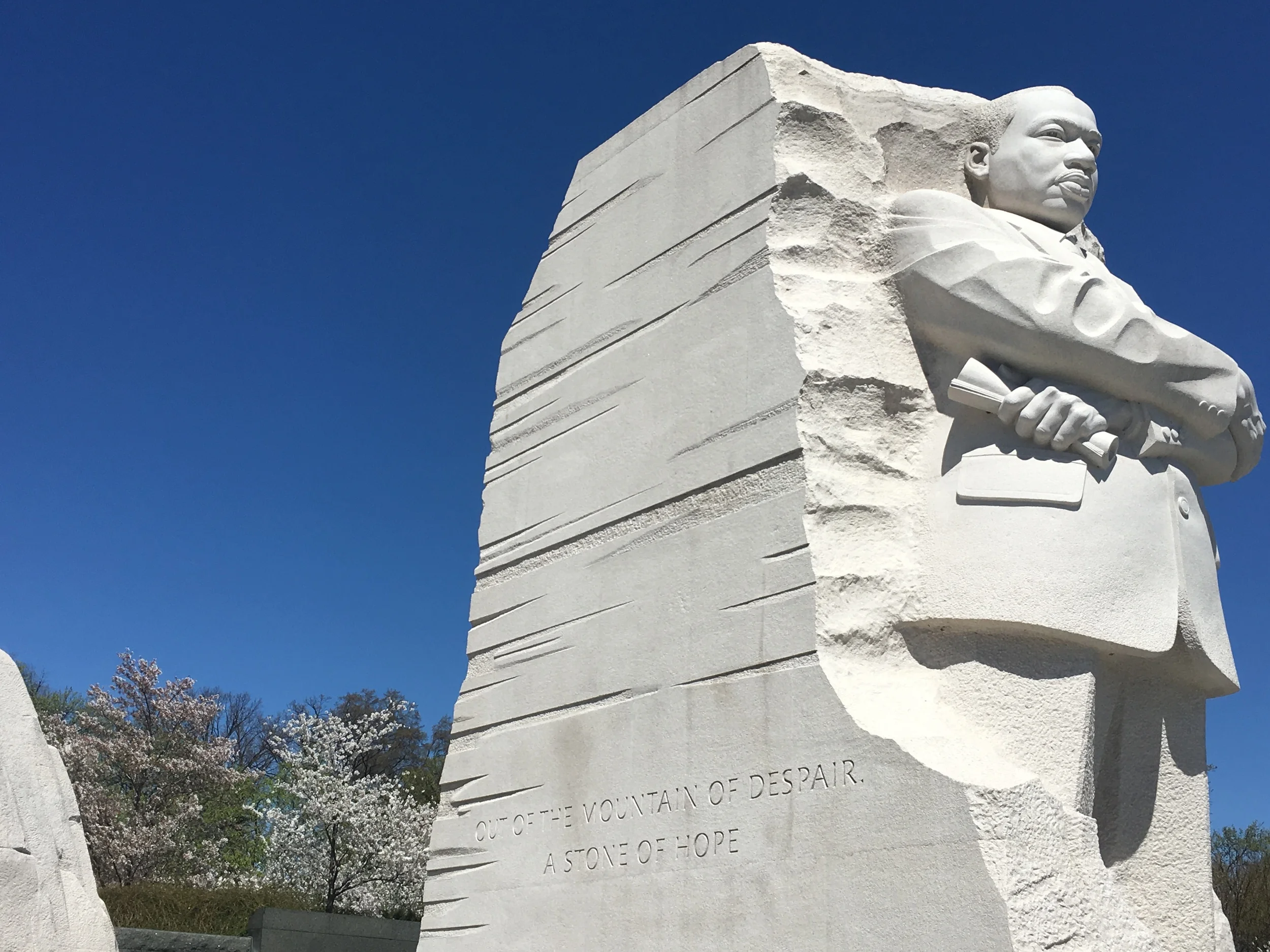 Out of a mountain of despair, a stone of hope .