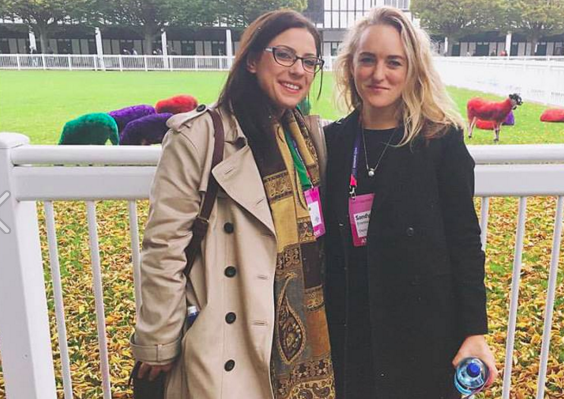 At Web Summit in 2015 with my first manager (who then also became my second manager in a different job)