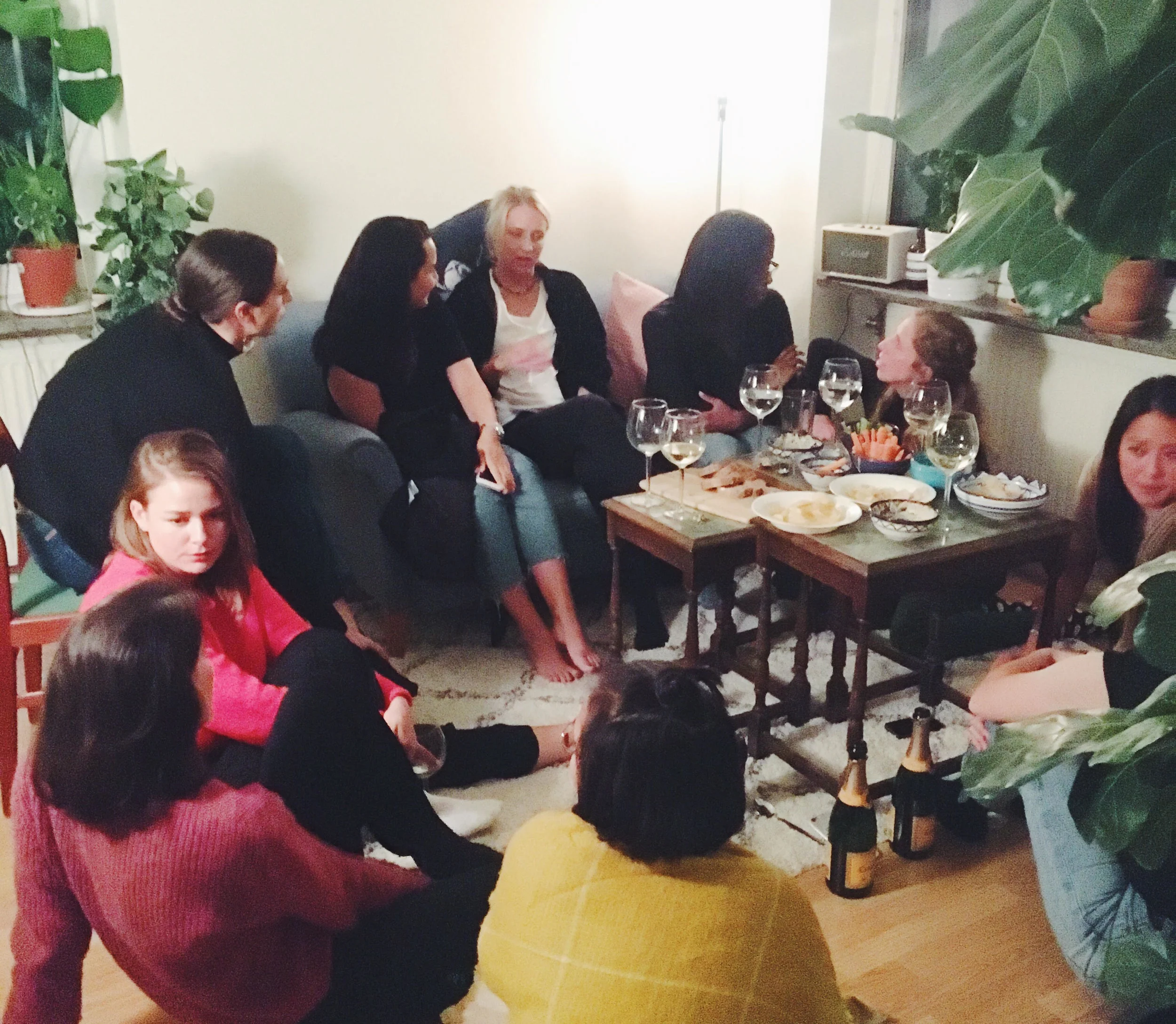When I invited some of Malmö's most amazing women to my flat for cava and biz, most of whom I'd previously met once or nonce.