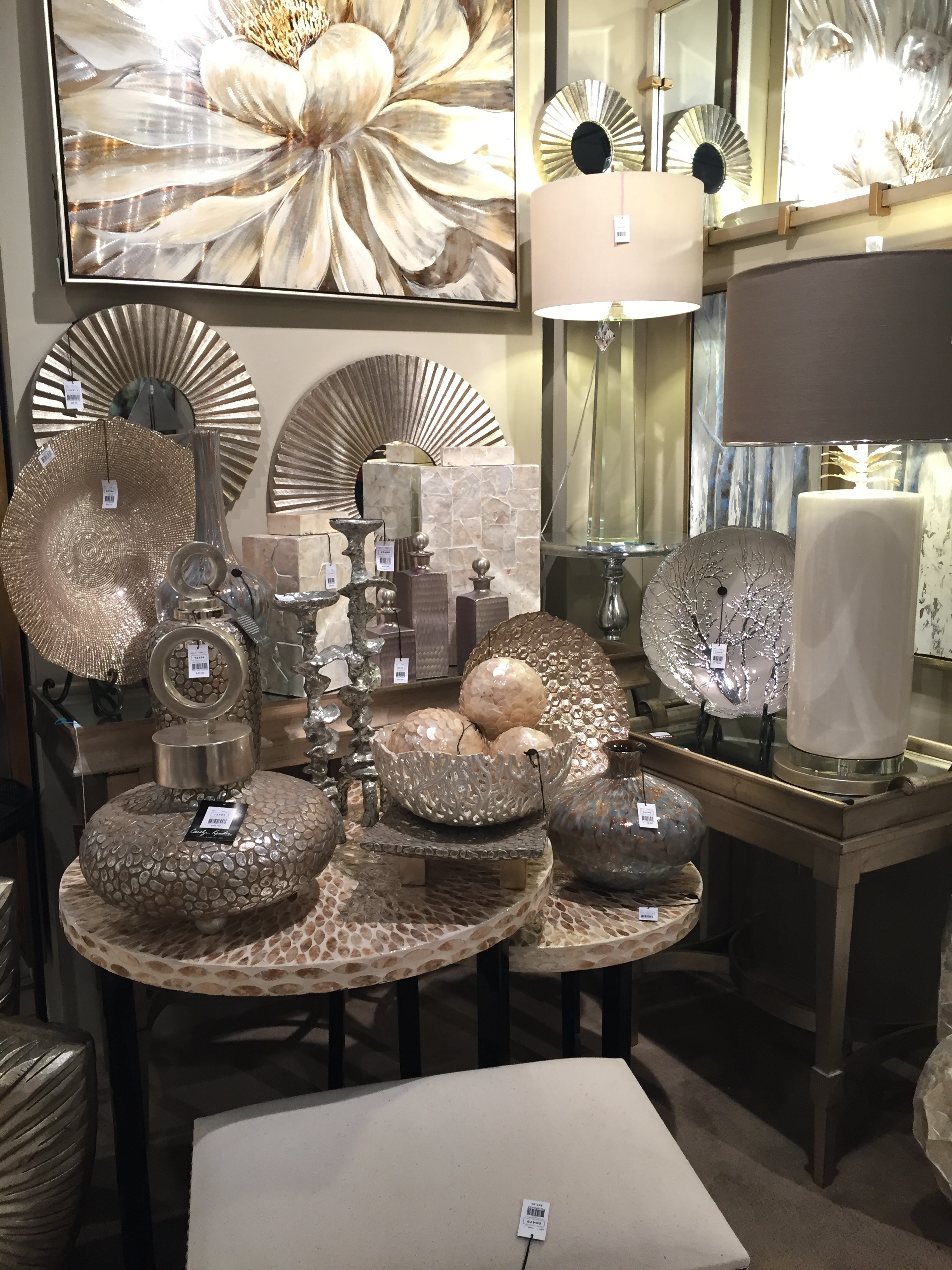 Iridescents are everywhere! Look at these decor items!