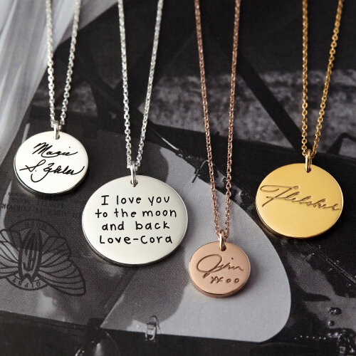 Handwritten Jewelry from EtsySuper sweet and personal, and a reminder of why we do what we do.source