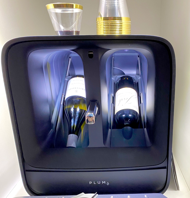 plum wine dispenser under the hood two bottles home designed for entertaining jennifer lynn interiors