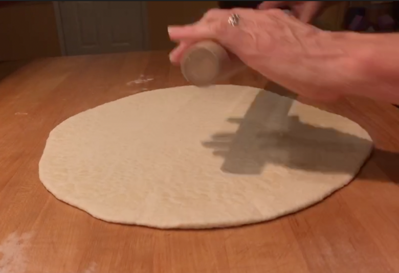 Rolling pizza dough - a Tasty Thursday post