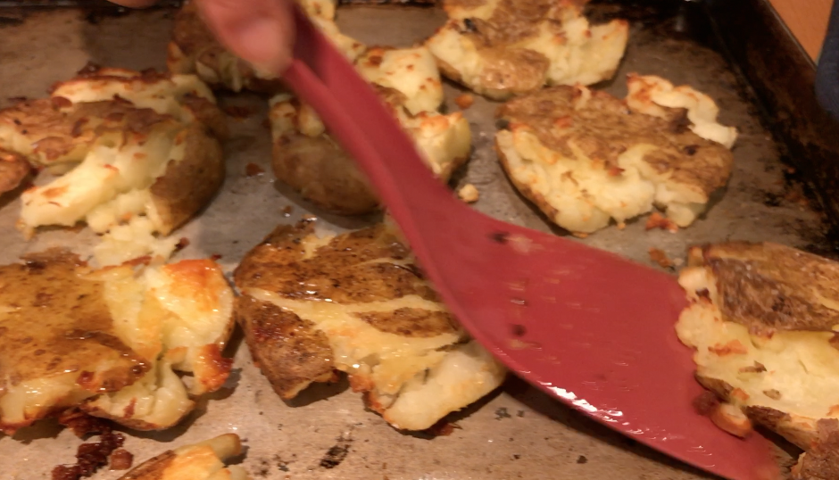 Smashed potatoes! A Tasty Thursday post