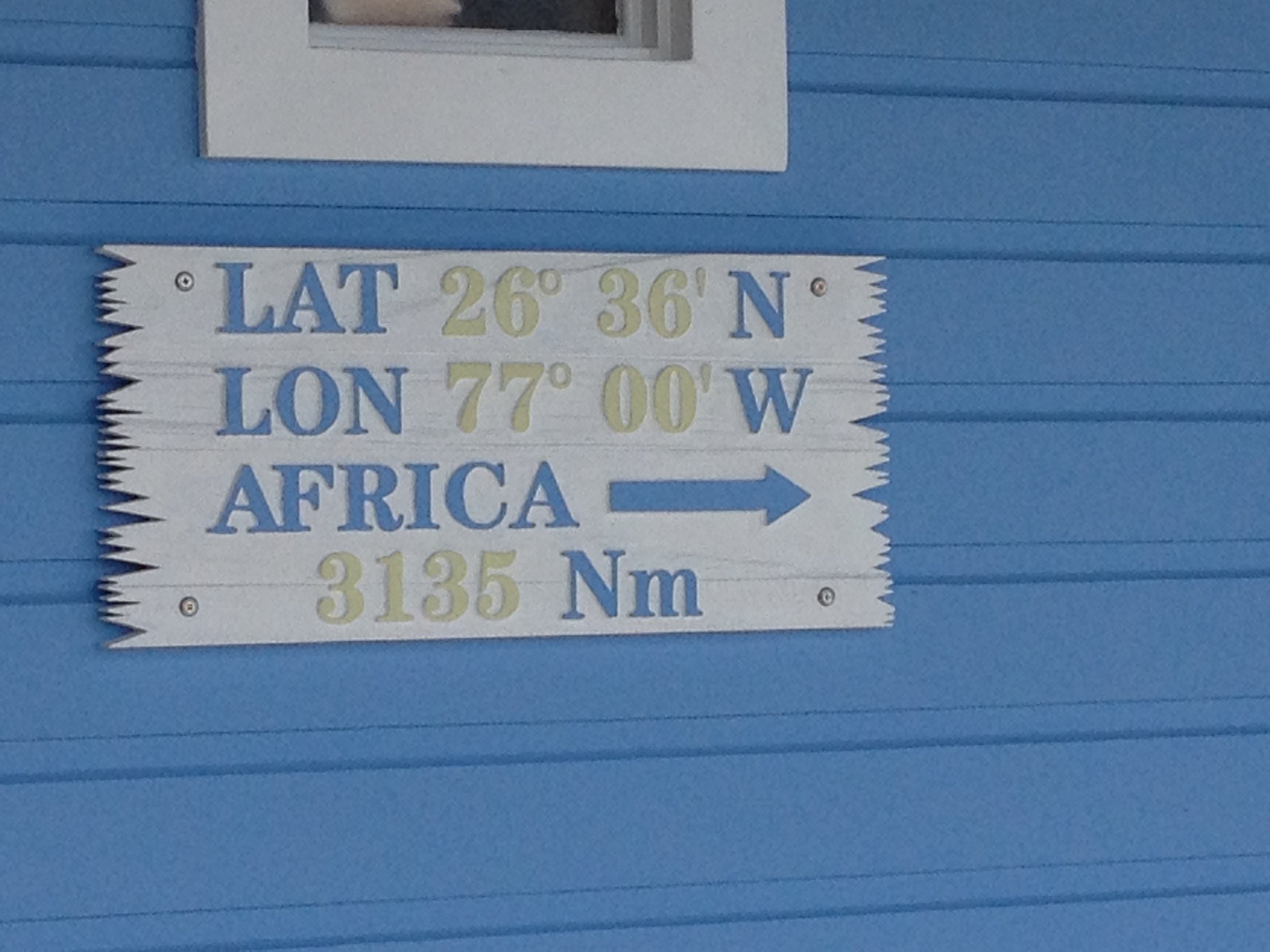 My intention is to be somewhere with a sign like this.