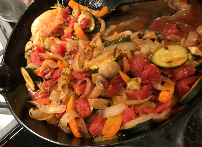 Veggie stew, or, ratatouille, my version. A Tasty Thursday post!