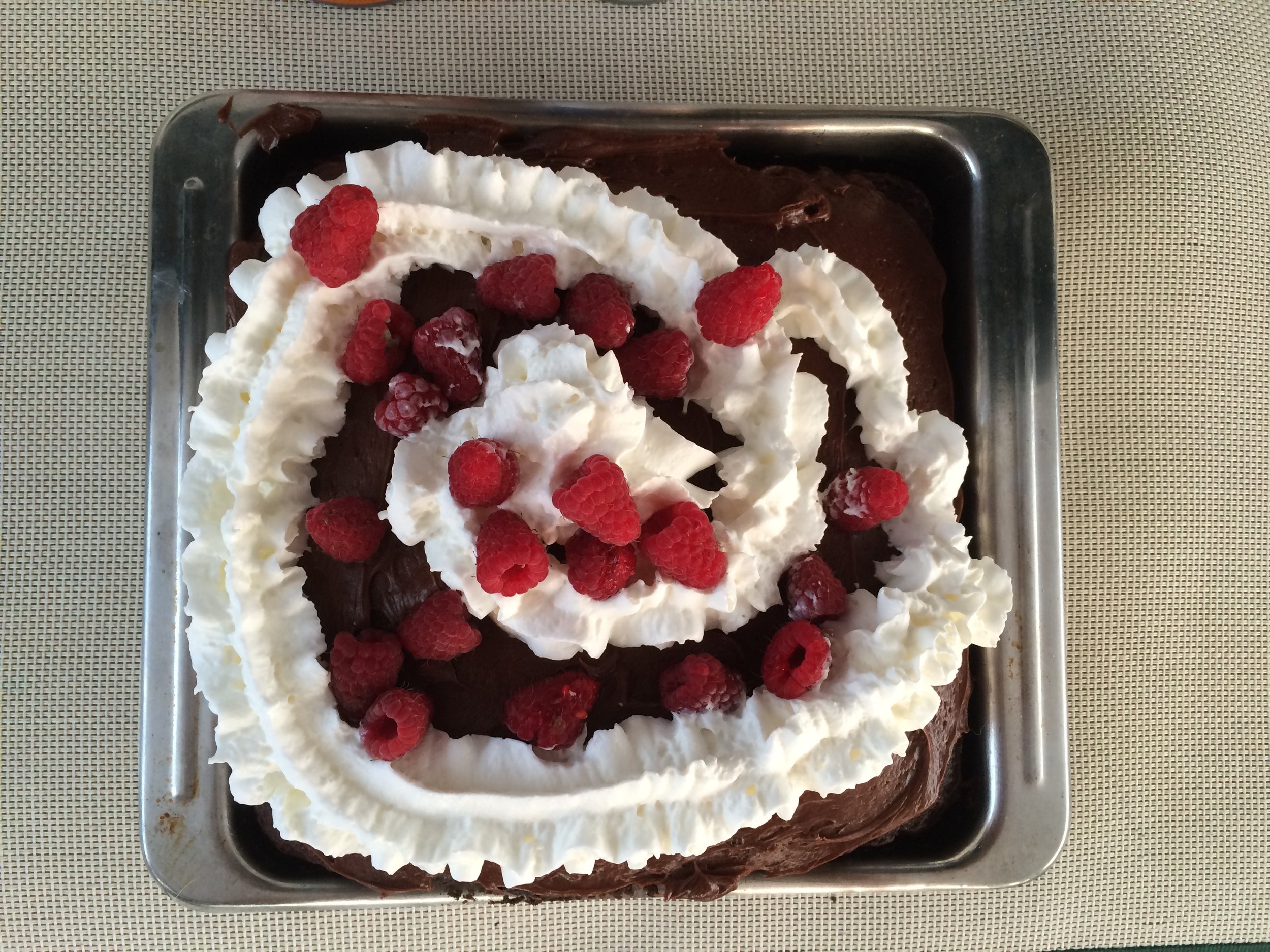 Birthday cake aboard, 2015.