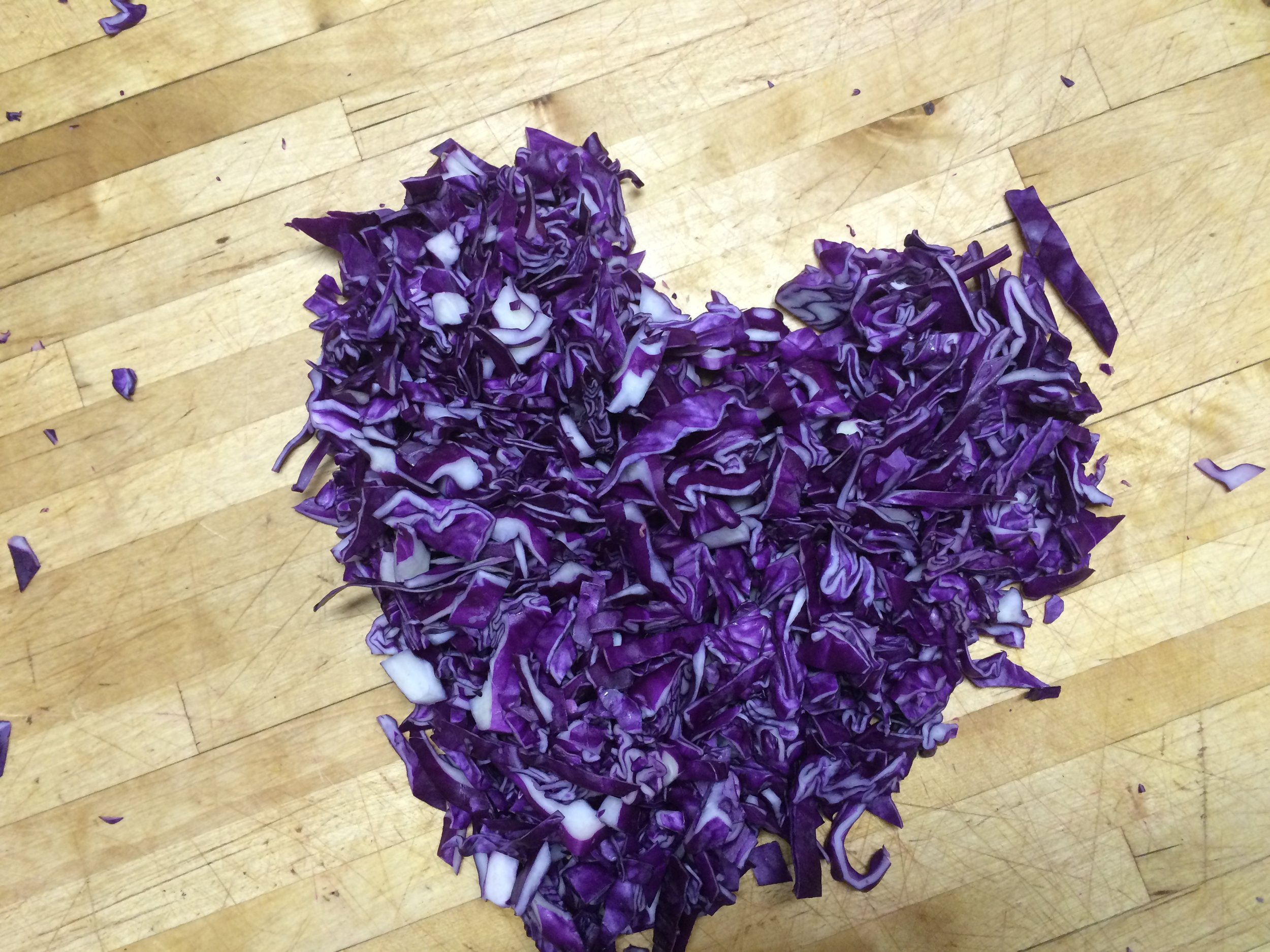 Cabbage lasts forever. Texture, color, AND vitamins. Win win win!