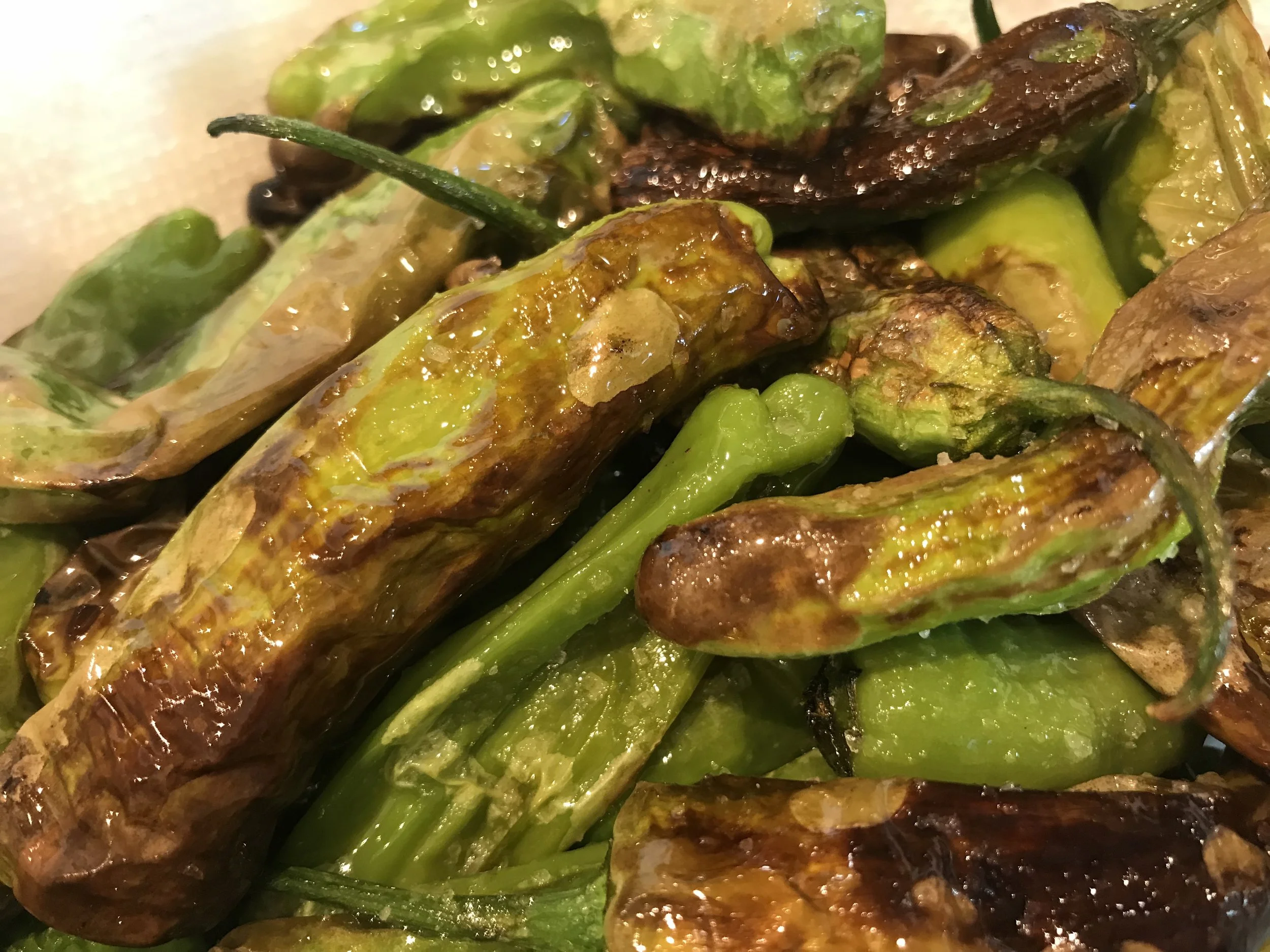 Blistered peppers - a Tasty Thursday story