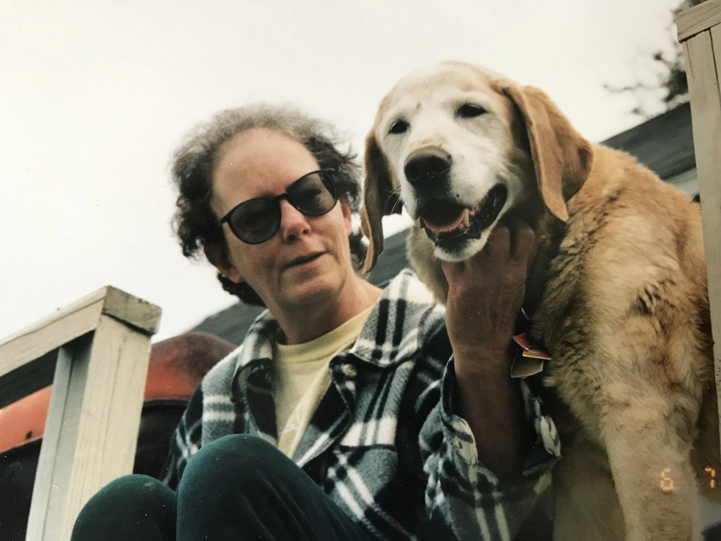 Sue, with her beloved Travis