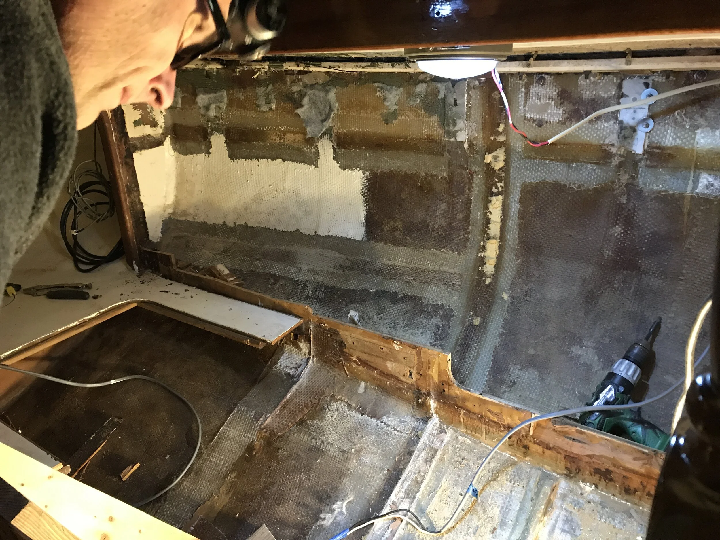 Grinding Down Fiberglass