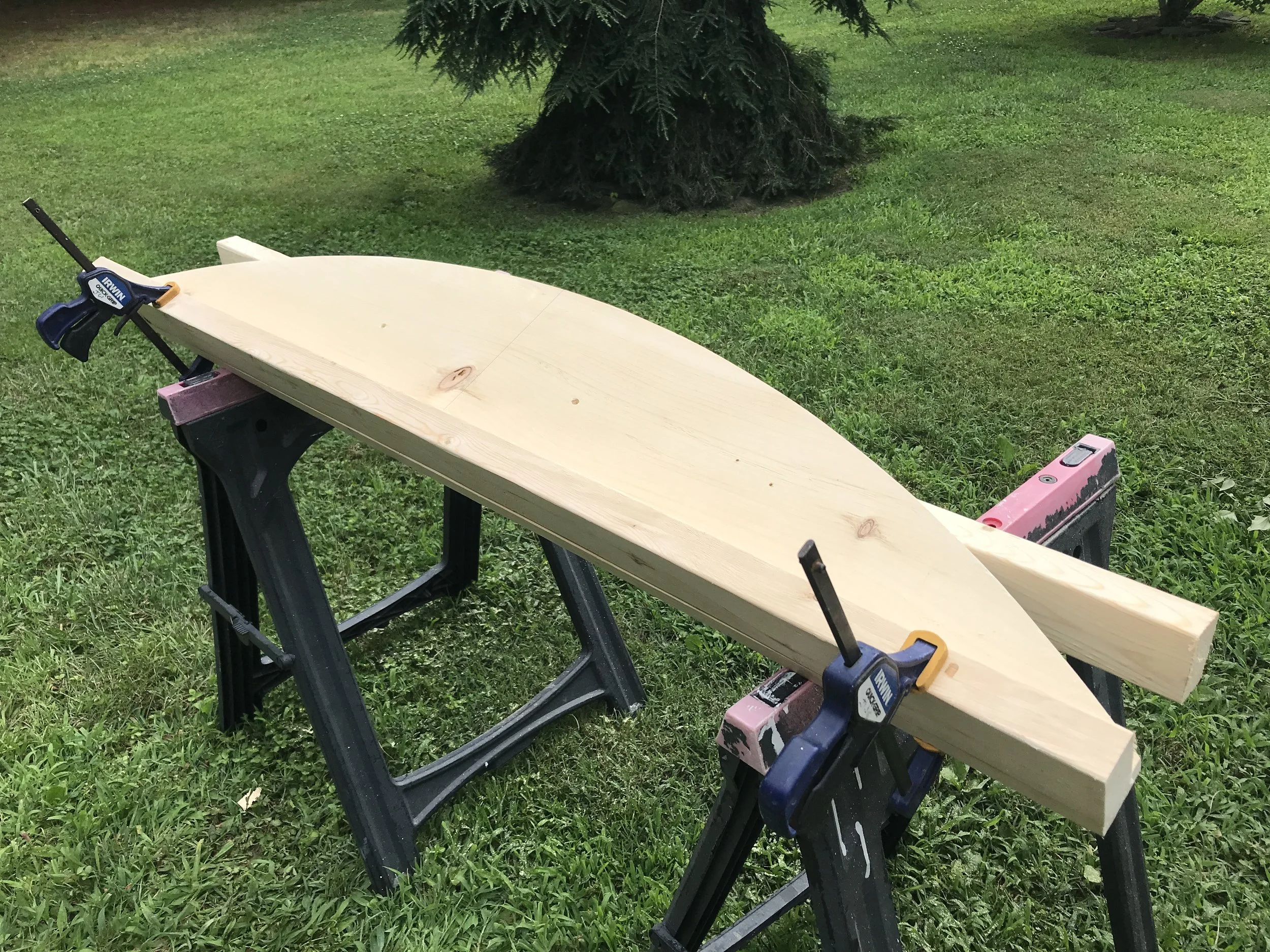 Plywood template of the arc needed