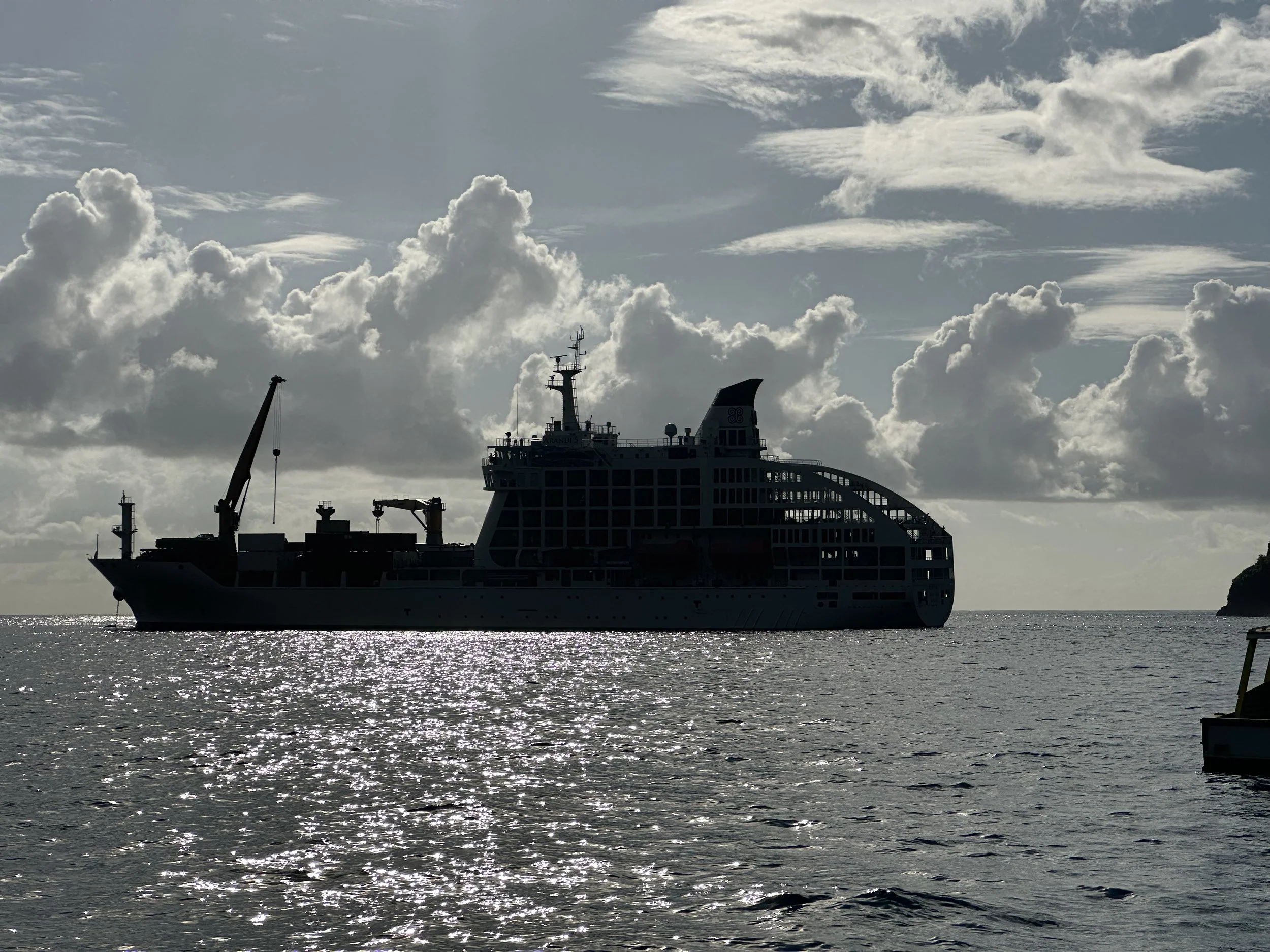 Aranui 5 Comes to Vaitahu