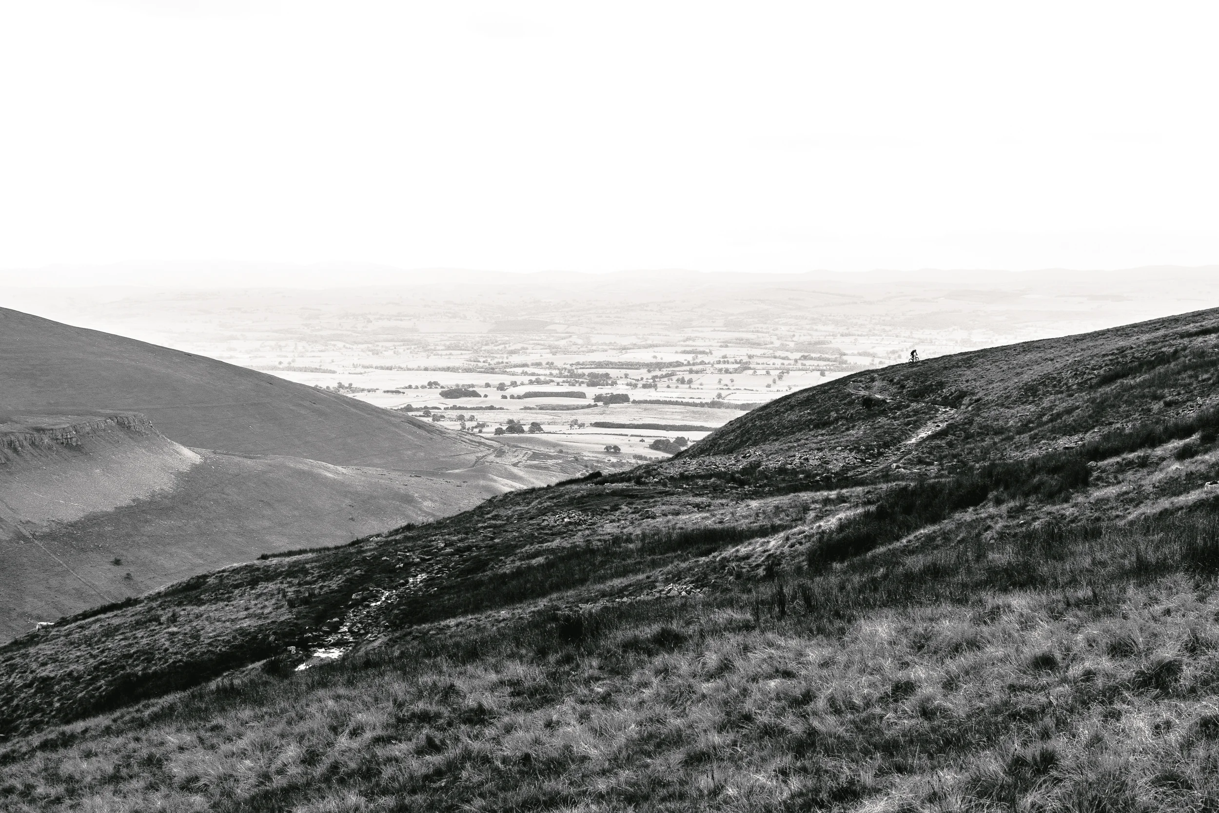 Cyclist in the Pennines