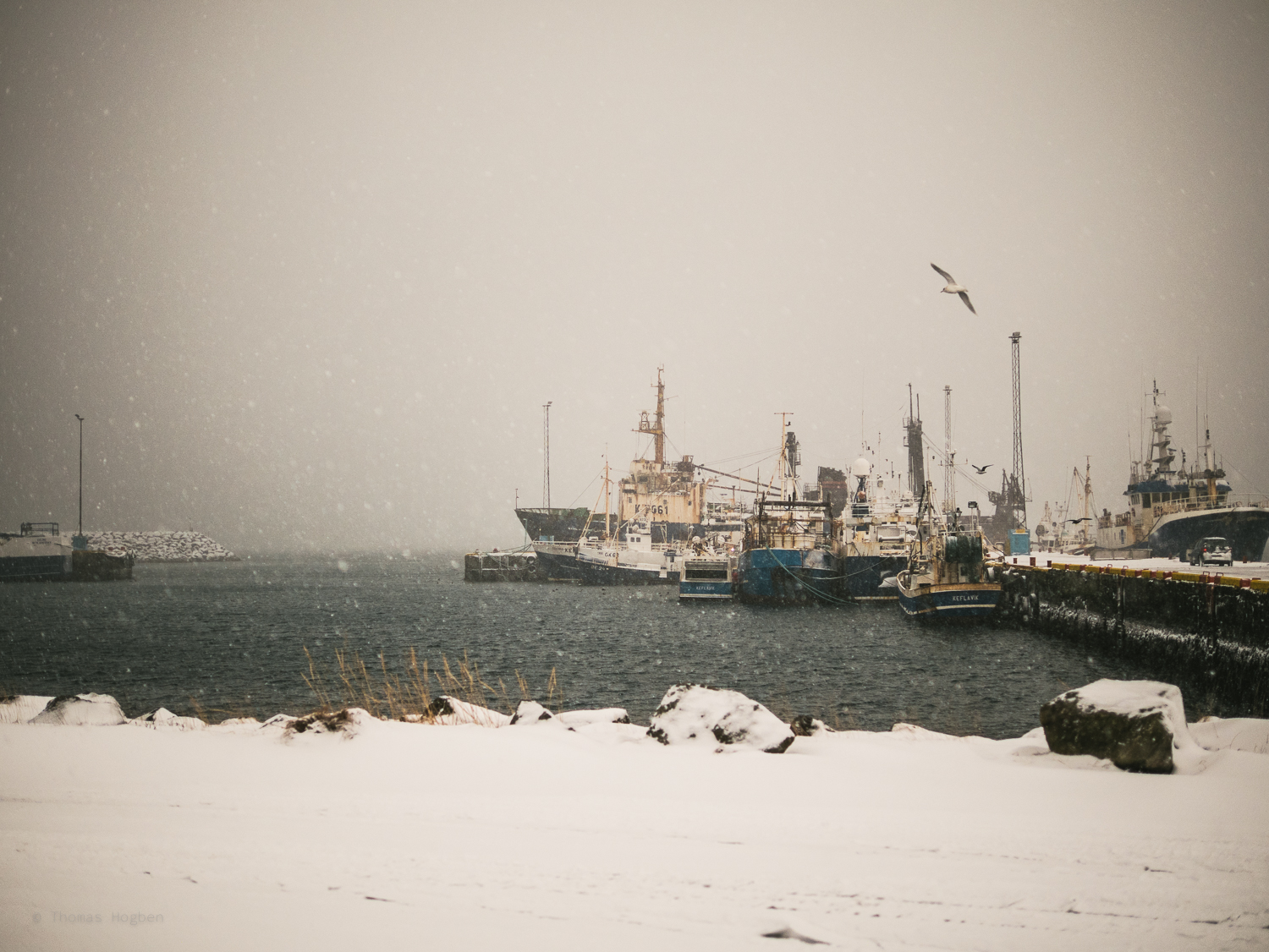 The harbour at Reykjanesbær.