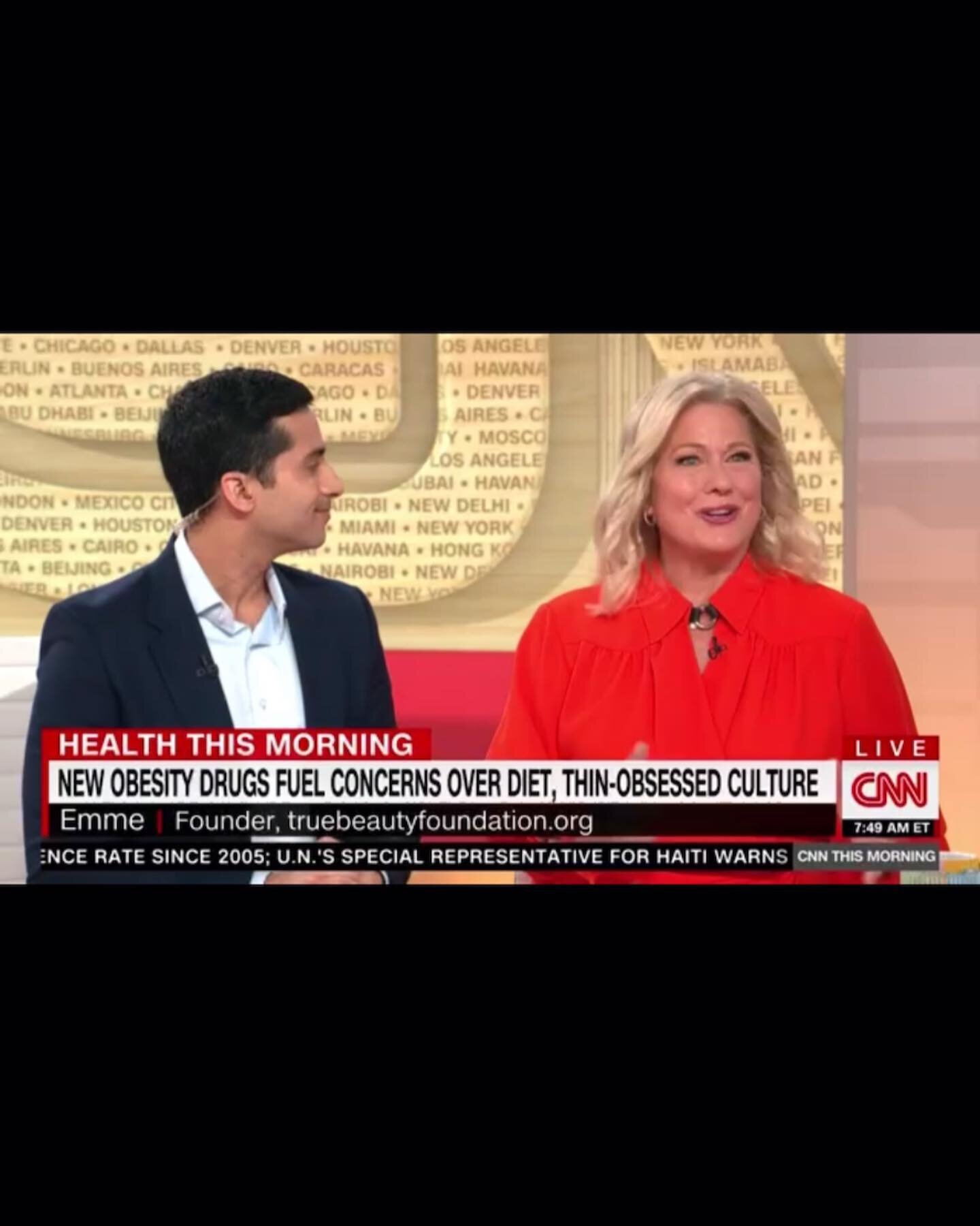 CNN This Morning, Thank you for having me on representing the @true_beauty_foundation this week with Dr. Dhruv Khullar to discuss the dangers of weight loss injectable&rsquo;s when used without the watchful eye of a doctor&rsquo;s care, be it for hor