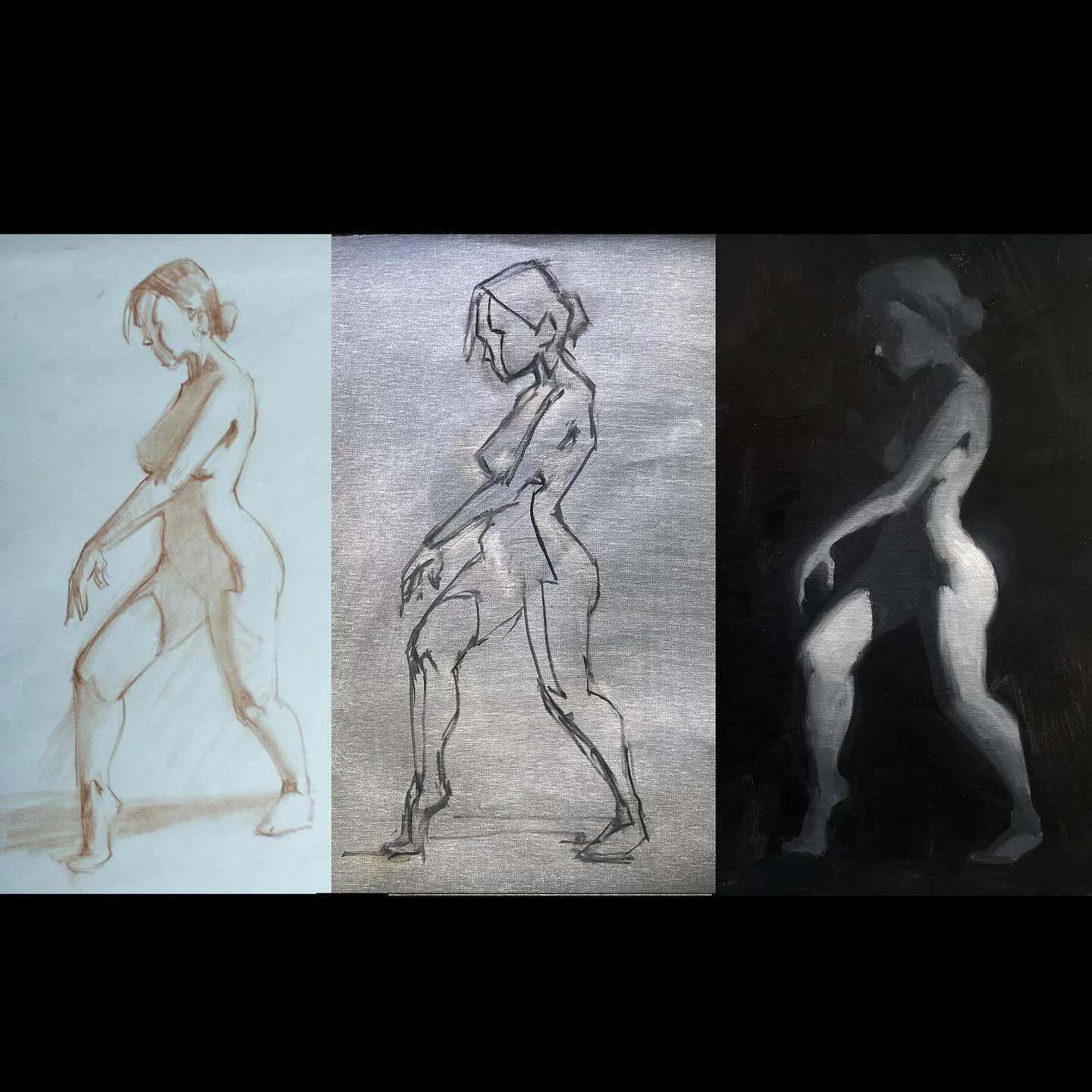 From drawing to oil paint.
.
.
#figure #figuredrawing #figurativedrawing #figuranatomyativeart #lifedrawing #figurative #lifedrawings  #sketch #sketches #sketchbook #instaart #artist #oilpainting #painting #figurepainting
