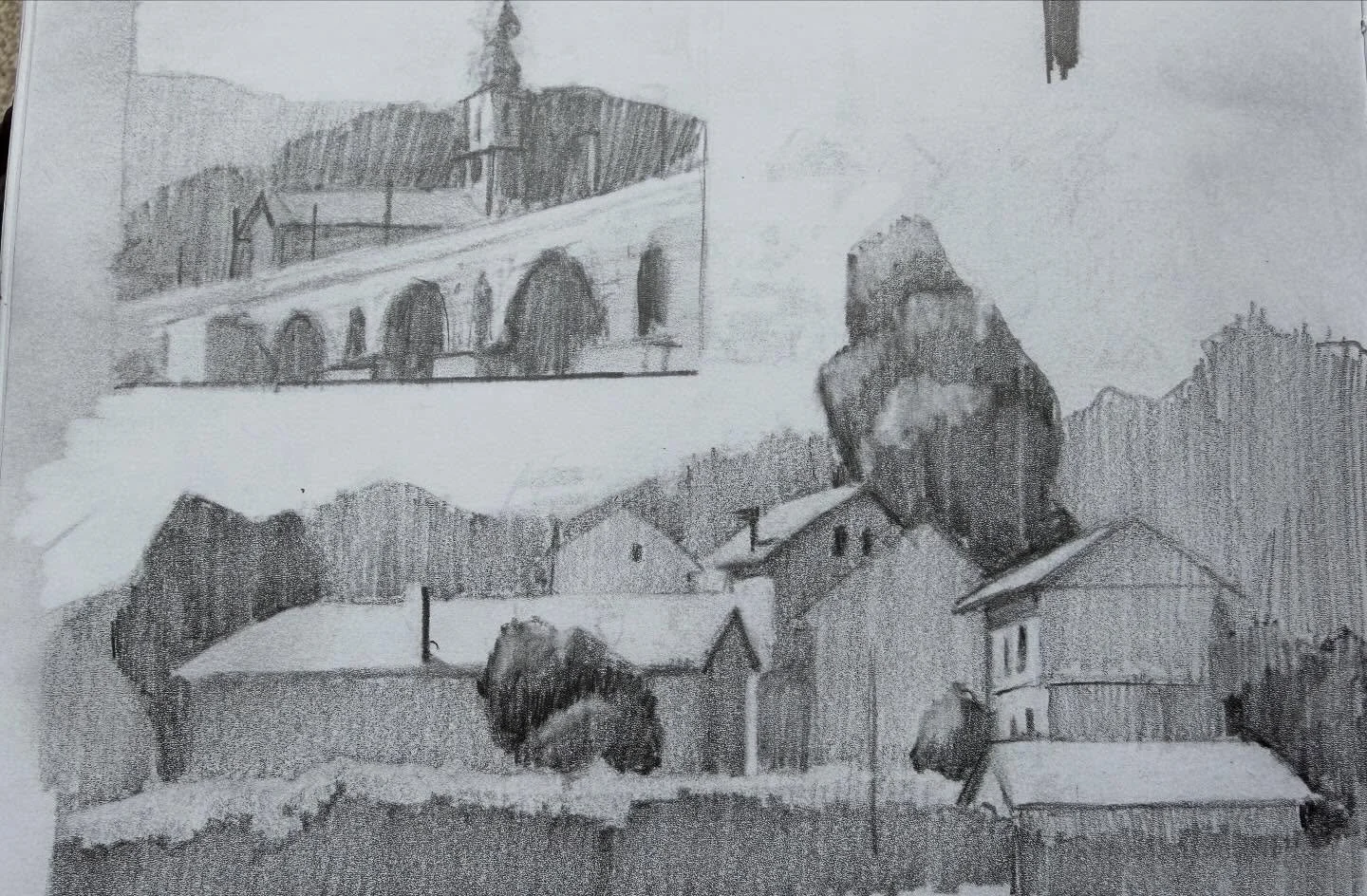 A little sketching while on vacation.