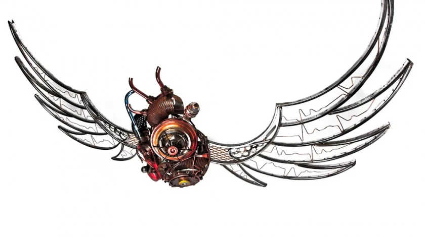 Flying Heart with wings of desire