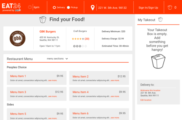 04-Menu Page with Cart Empty.png