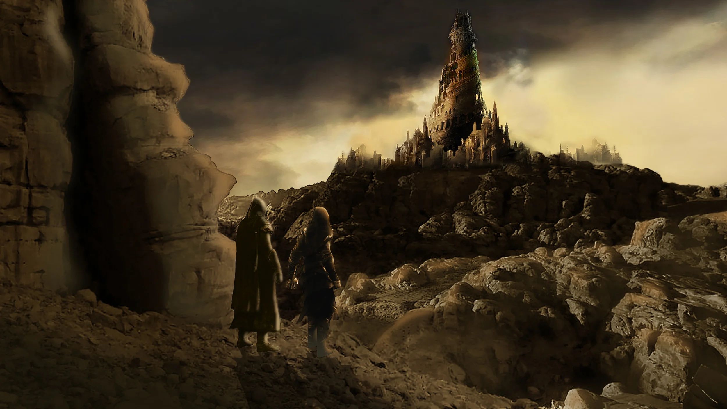 tower of babylon concept sketch